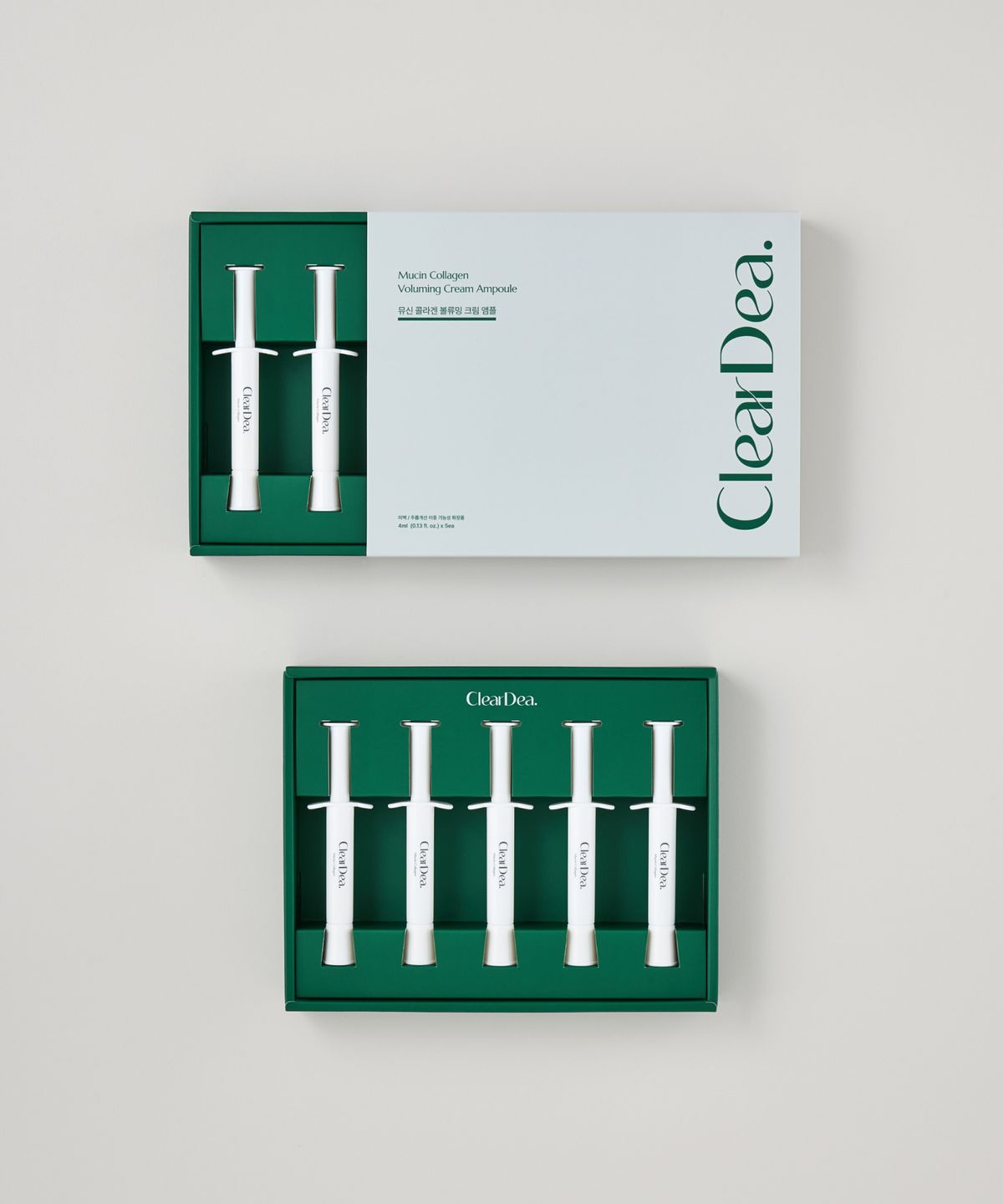 클리어디어(CLEARDEA) [마스크팩 1매 증정] 뮤신 콜라겐 볼류밍 크림 앰플 (4mlx5ea)