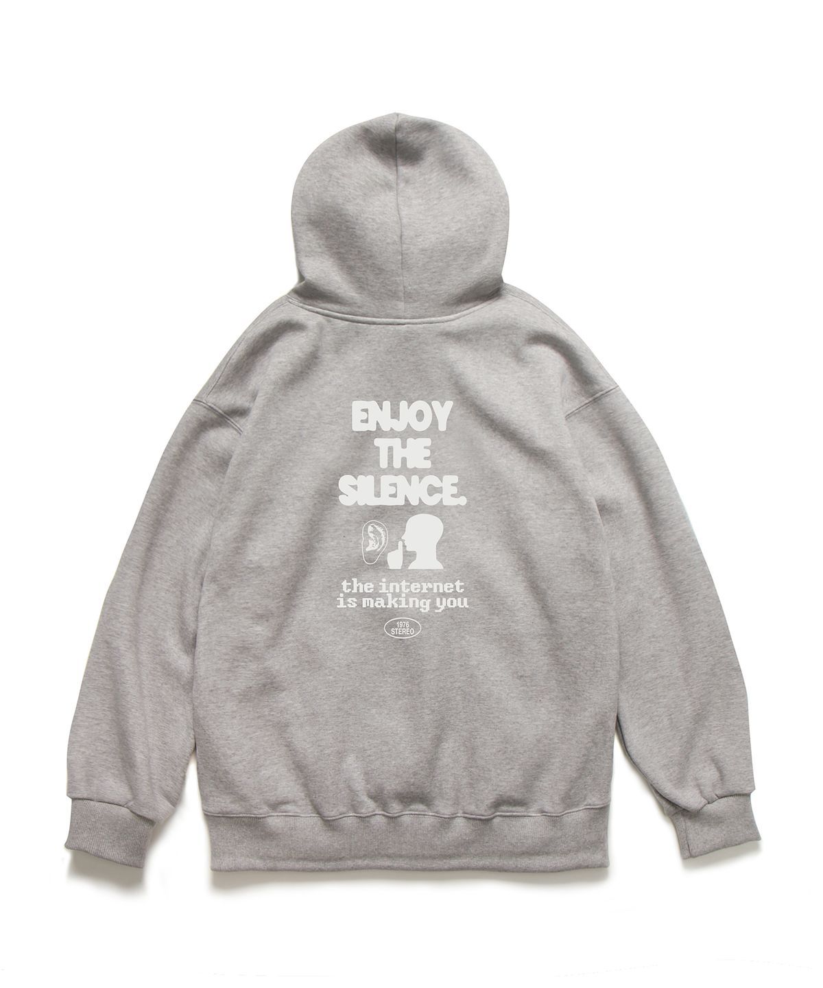 앱놀머씽(ABNORMALTHING) 사일런스 후드 그레이 (SILENCE HOOD GREY)