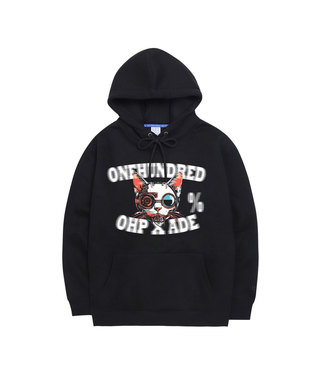 원헌드레드퍼센트(OHP) OHPxAIDAEVE 로봇캣 기모 후드