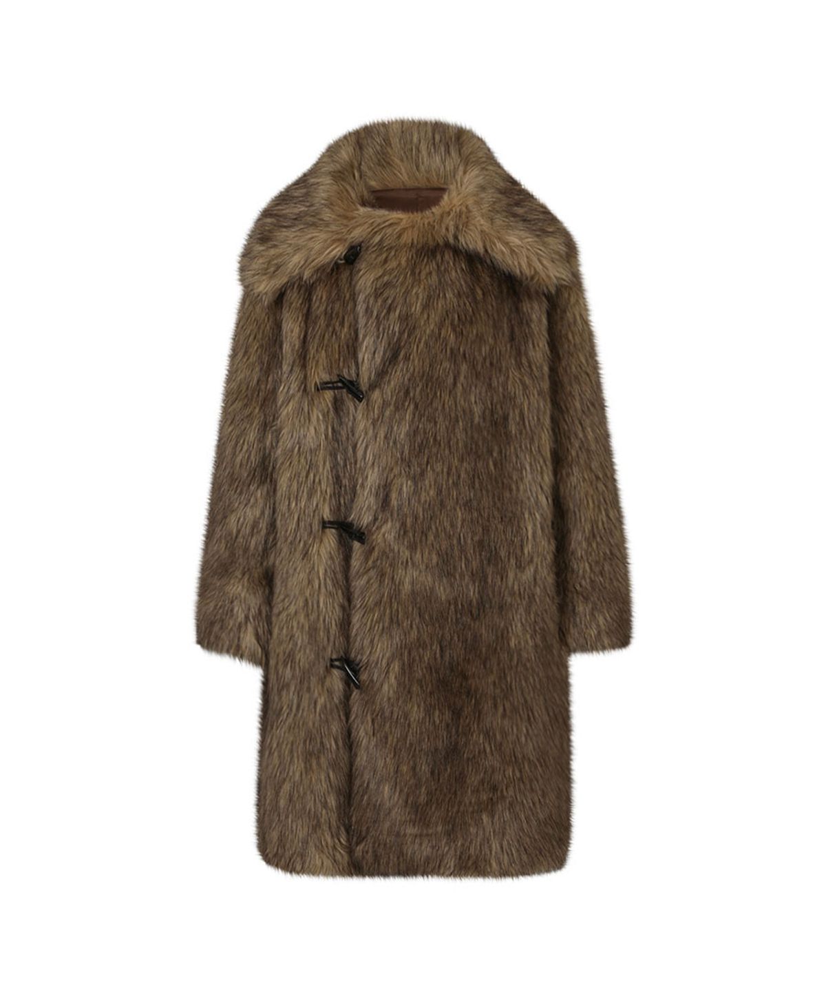 루루서울(LOULOUSEOUL) Brown Carrie Fur Jacket (Brown)