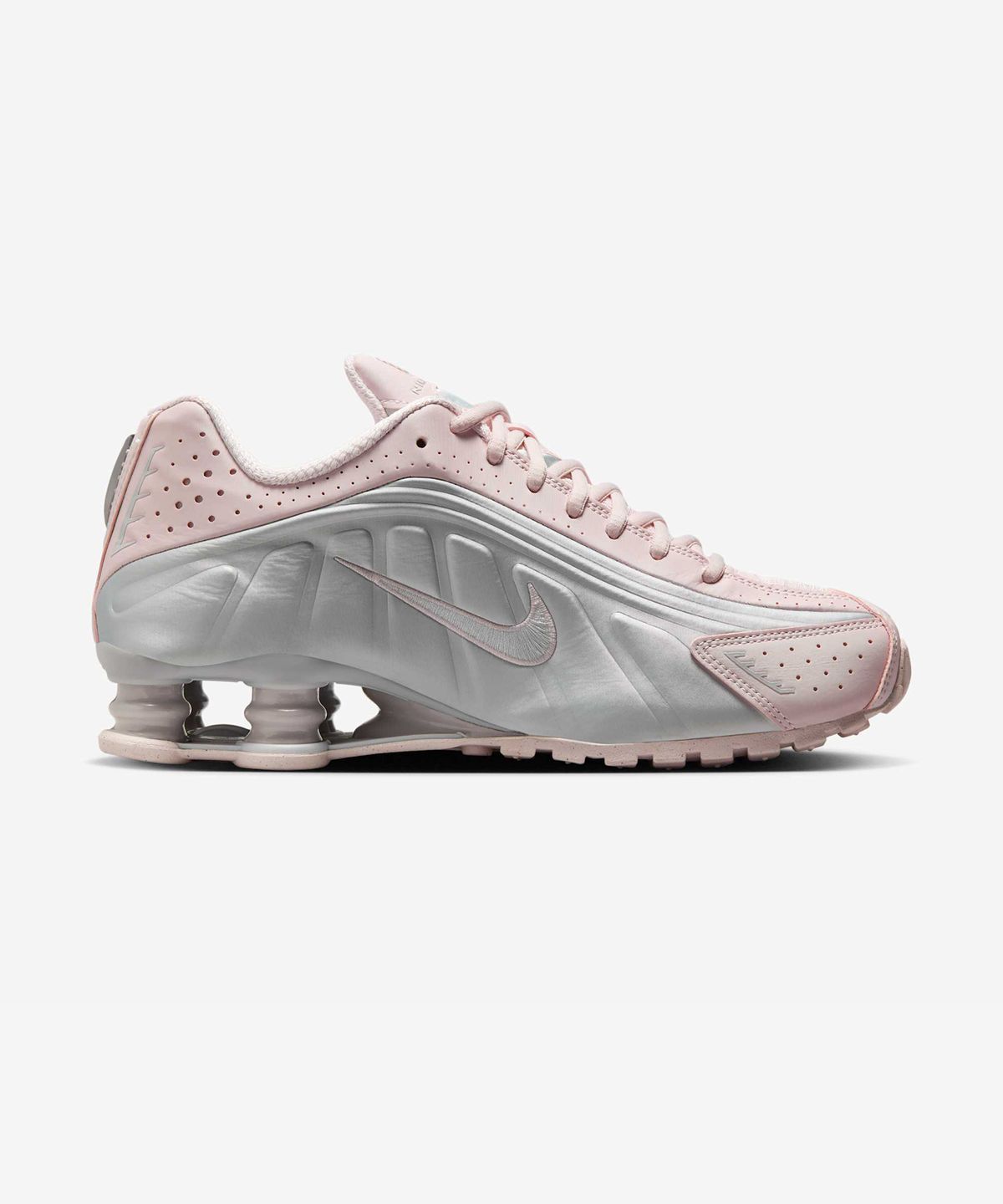 나이키(NIKE) 샥스 R4 W - 베얼리 로즈:메탈릭 플래티넘 / AR3565-600