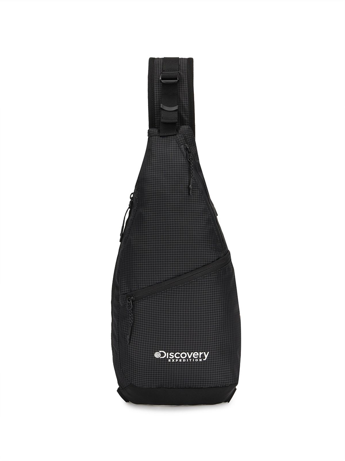 디스커버리 익스페디션(DISCOVERY EXPEDITION) 크러스트 멀티플 슬링백 (BLACK)
