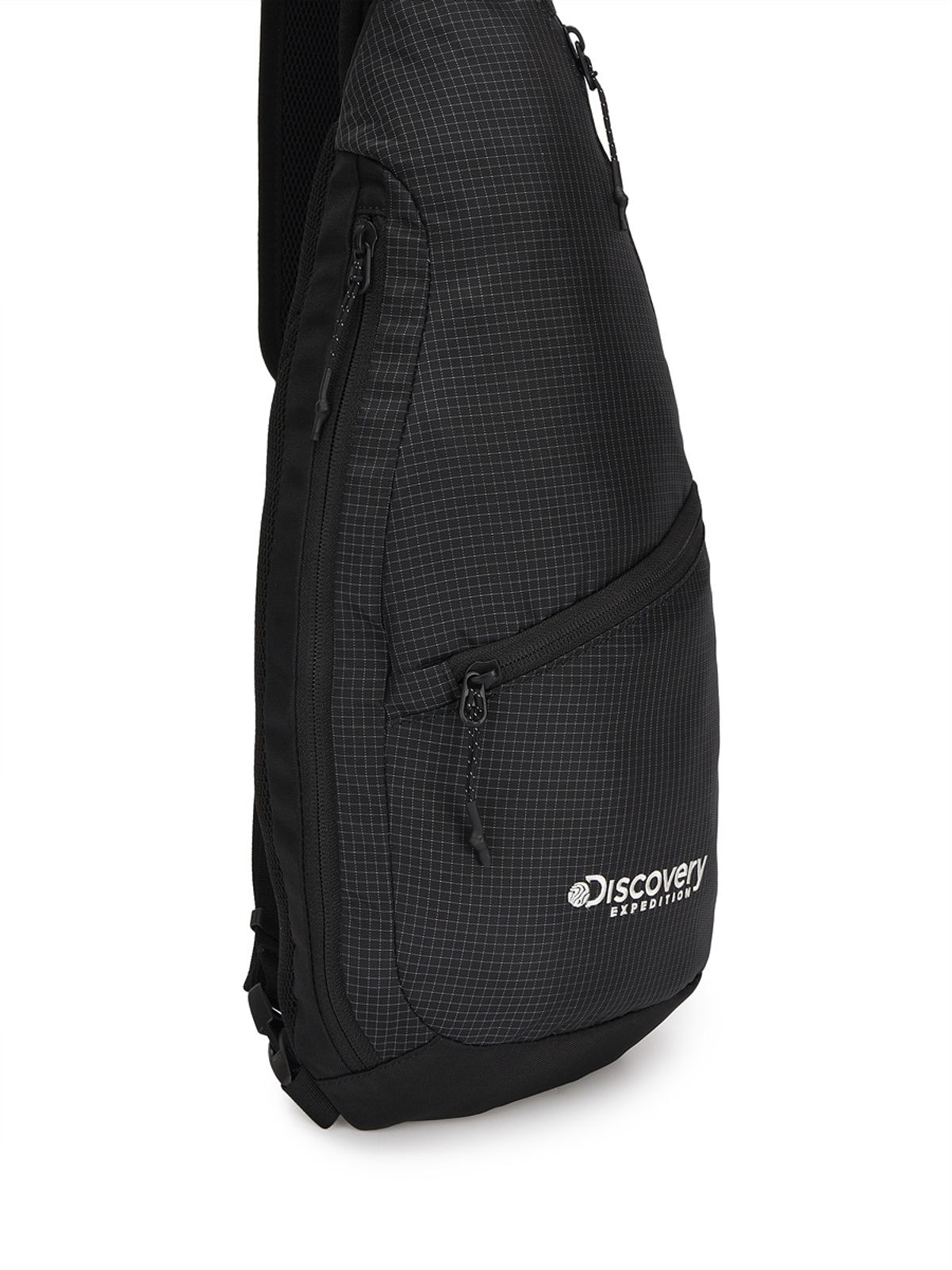 디스커버리 익스페디션(DISCOVERY EXPEDITION) 크러스트 멀티플 슬링백 (BLACK)