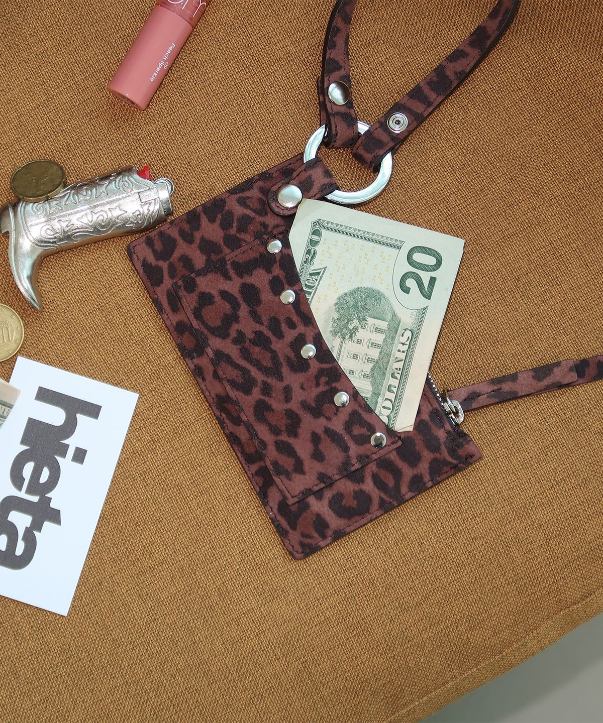 히에타(HIETA) Bella card wallet / Leopard