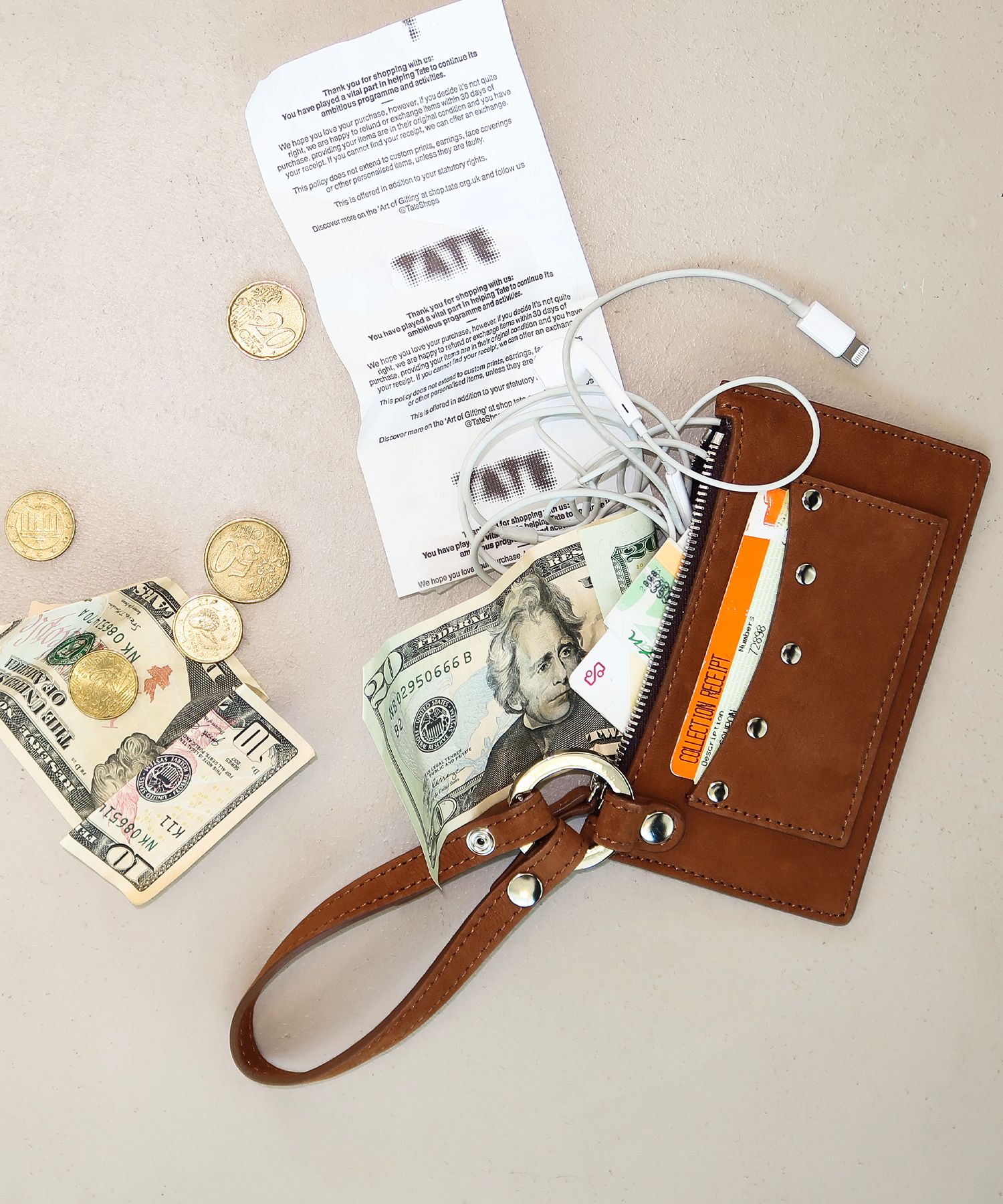 MUSINSA | HIETA Bella card wallet / Camel