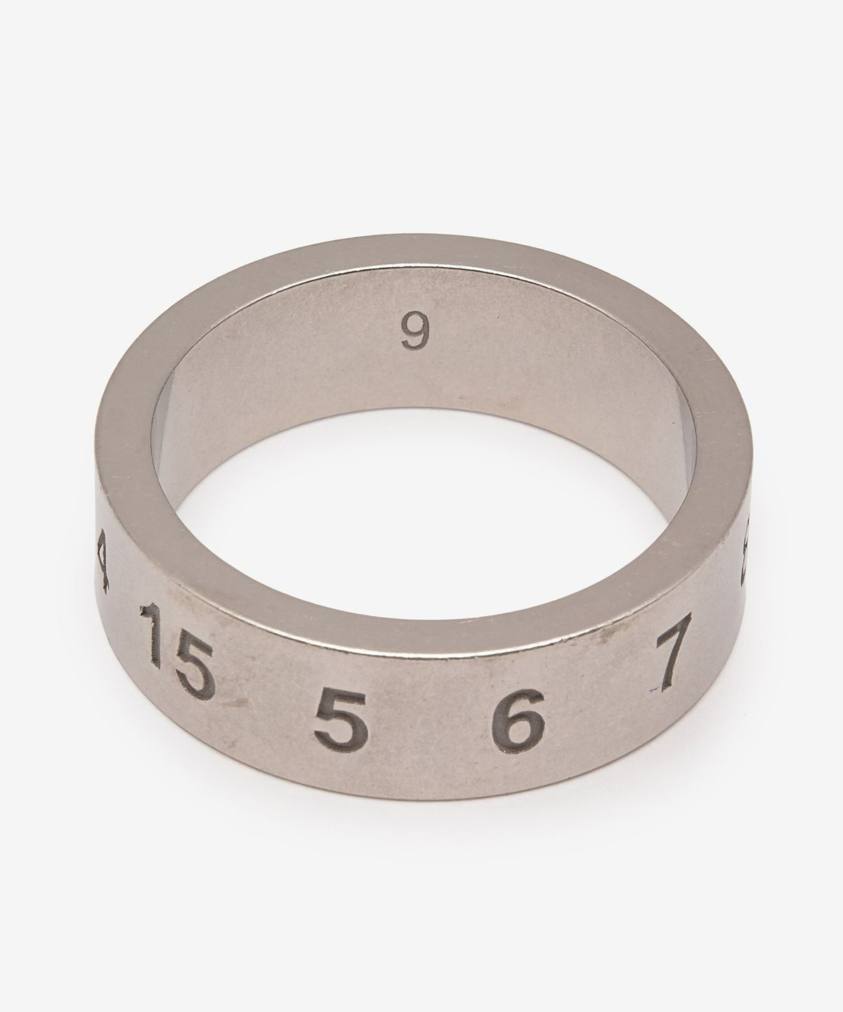 메종 마르지엘라(MAISON MARGIELA) 넘버 로고 6.5mm 반지 - 실버 / SI8UQ0003SV0129951
