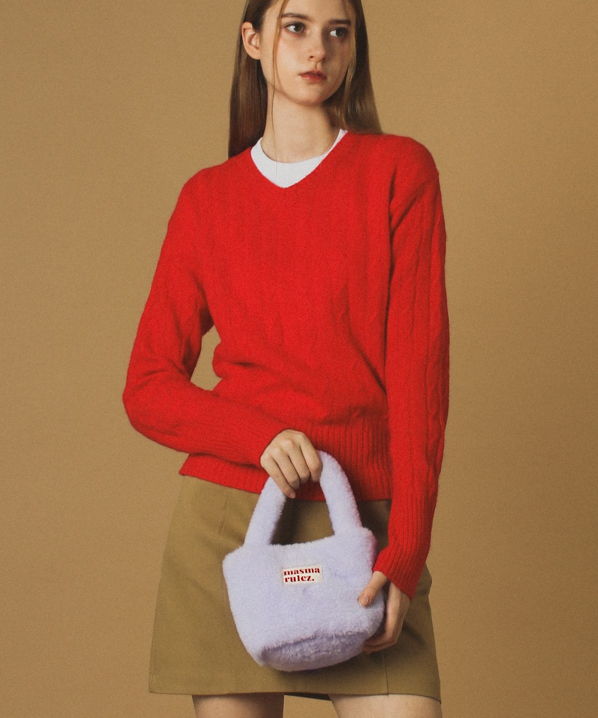 마스마룰즈(MASMARULEZ) [체인스트랩세트] bodry tote bag_Lavender