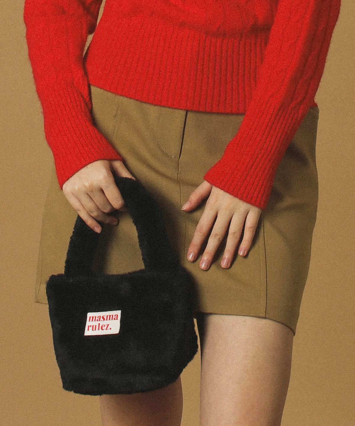 마스마룰즈(MASMARULEZ) [체인스트랩세트] bodry tote bag_black