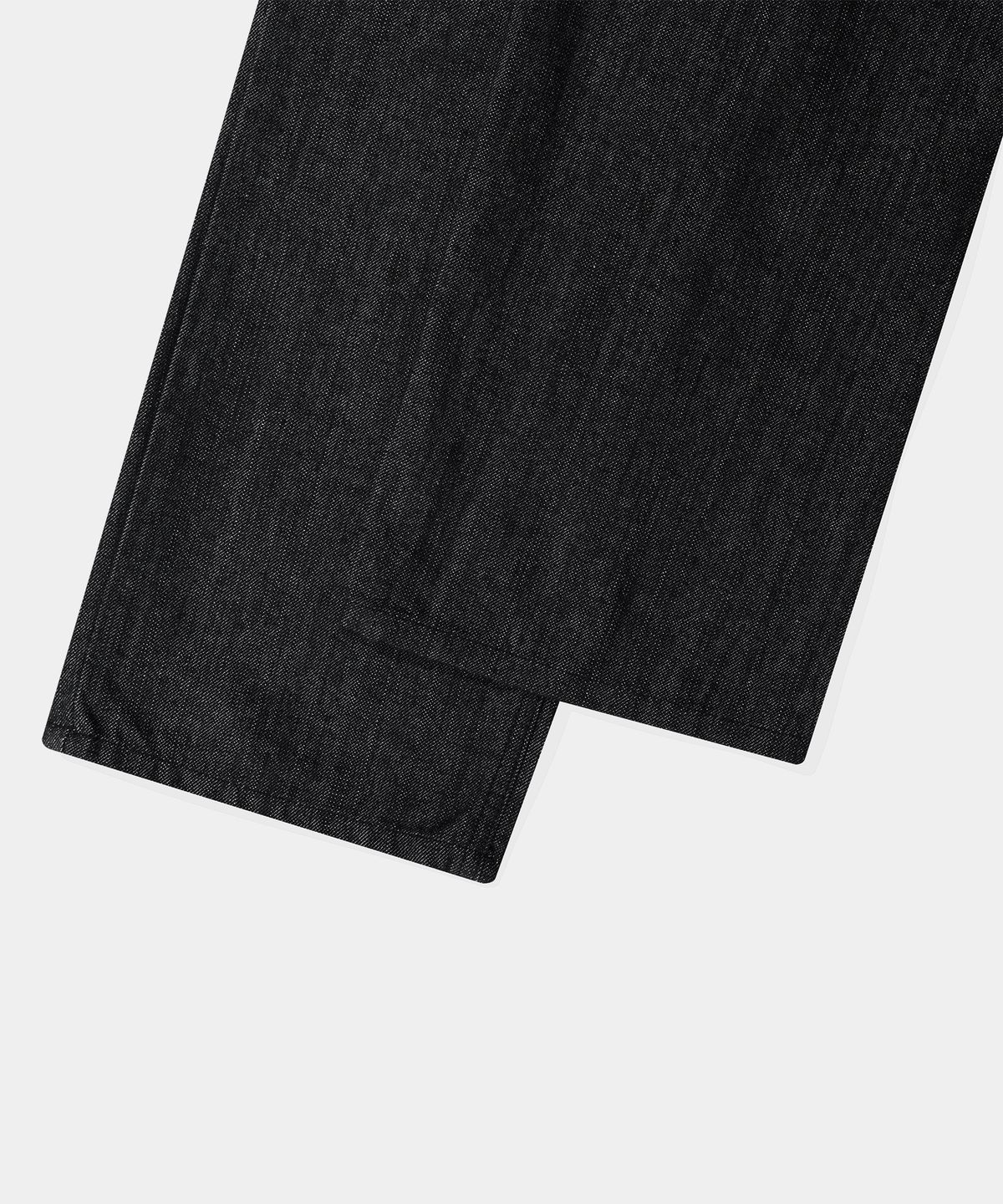 람블라(RAMBLA) SLUB 원턱 세미 와이드 데님 팬츠 [블랙]