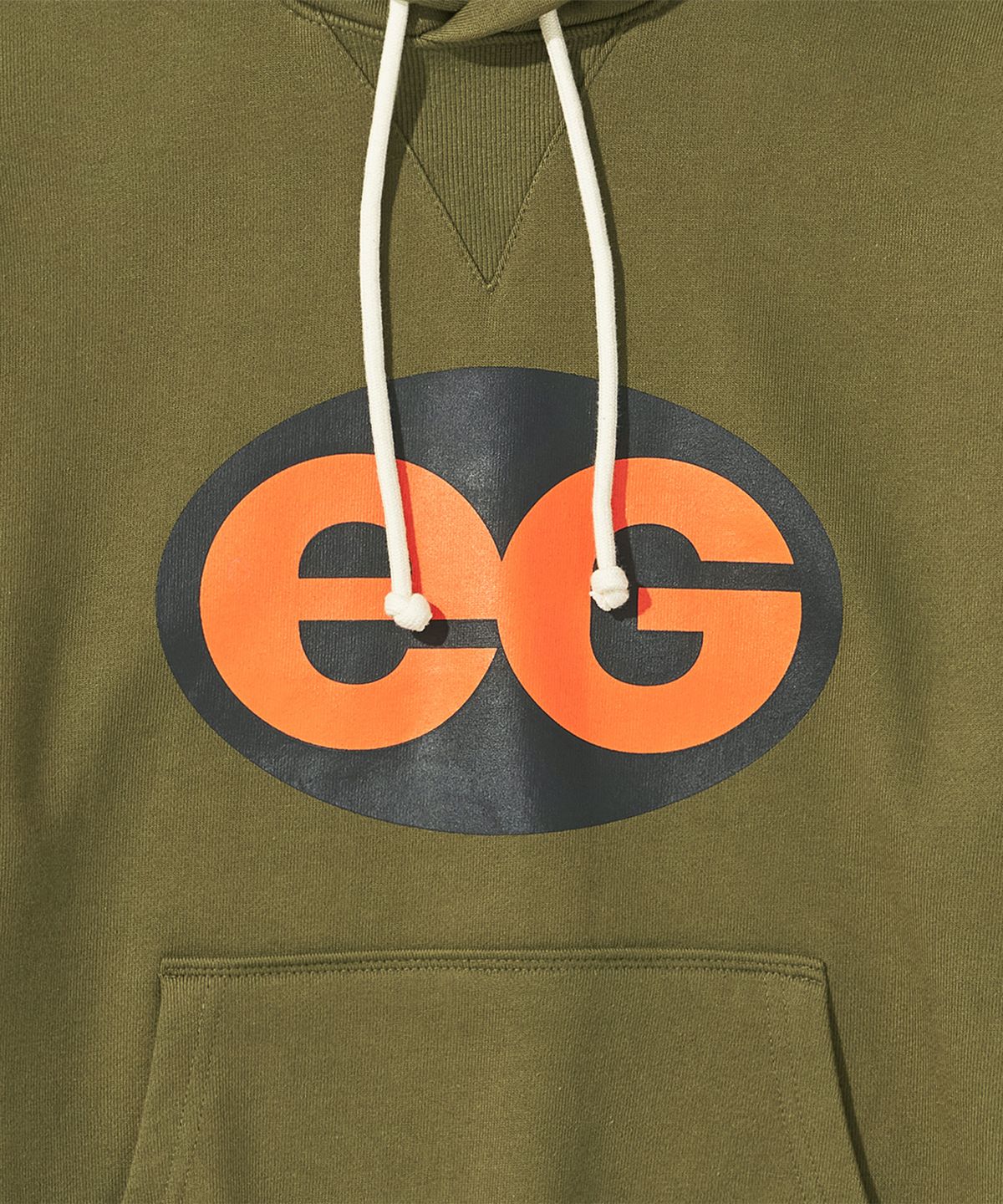 이스트코(EASTCO) OVAL LOGO HW HOODIE OLIVE