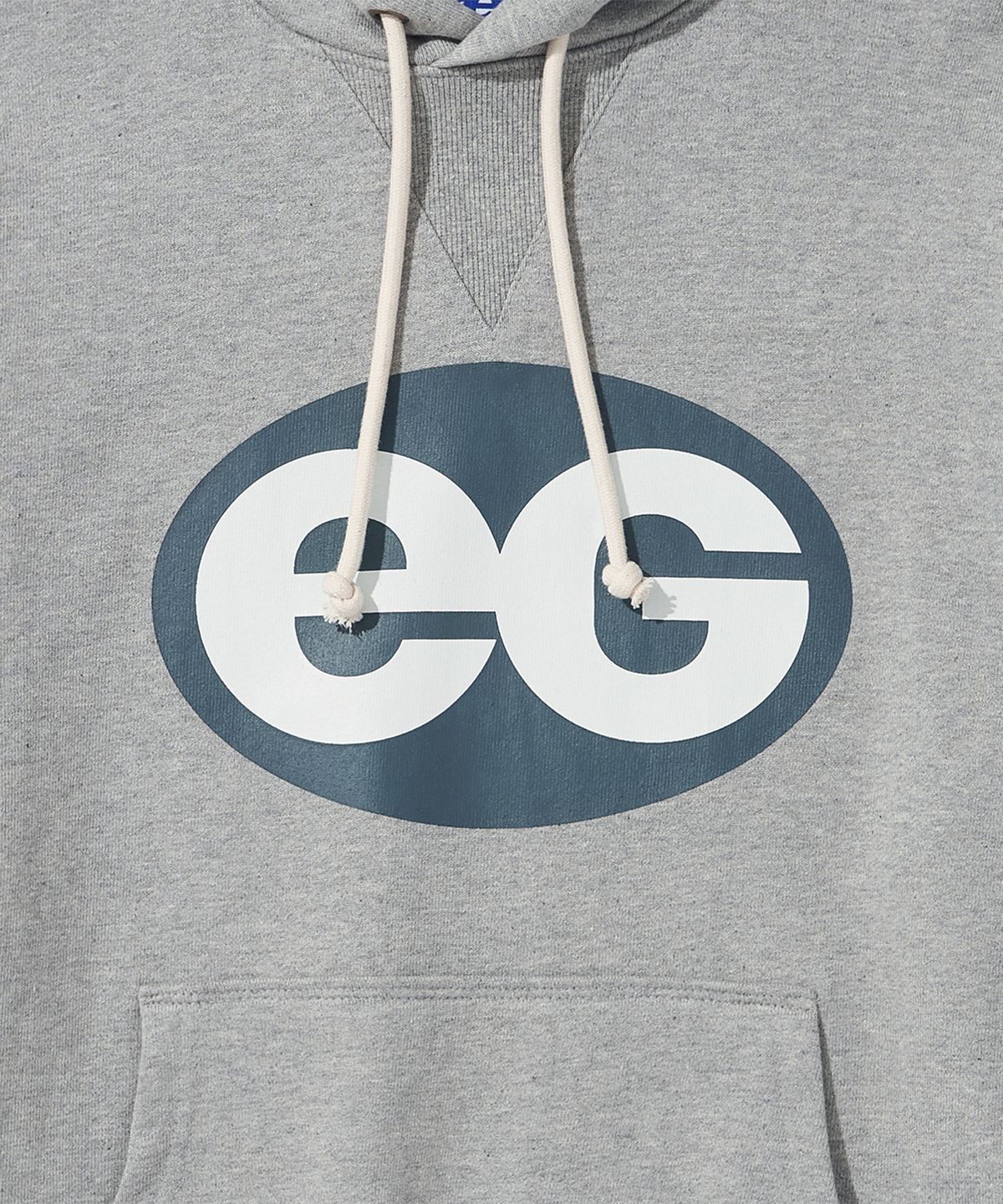 이스트코(EASTCO) OVAL LOGO HW HOODIE HEATHER GREY