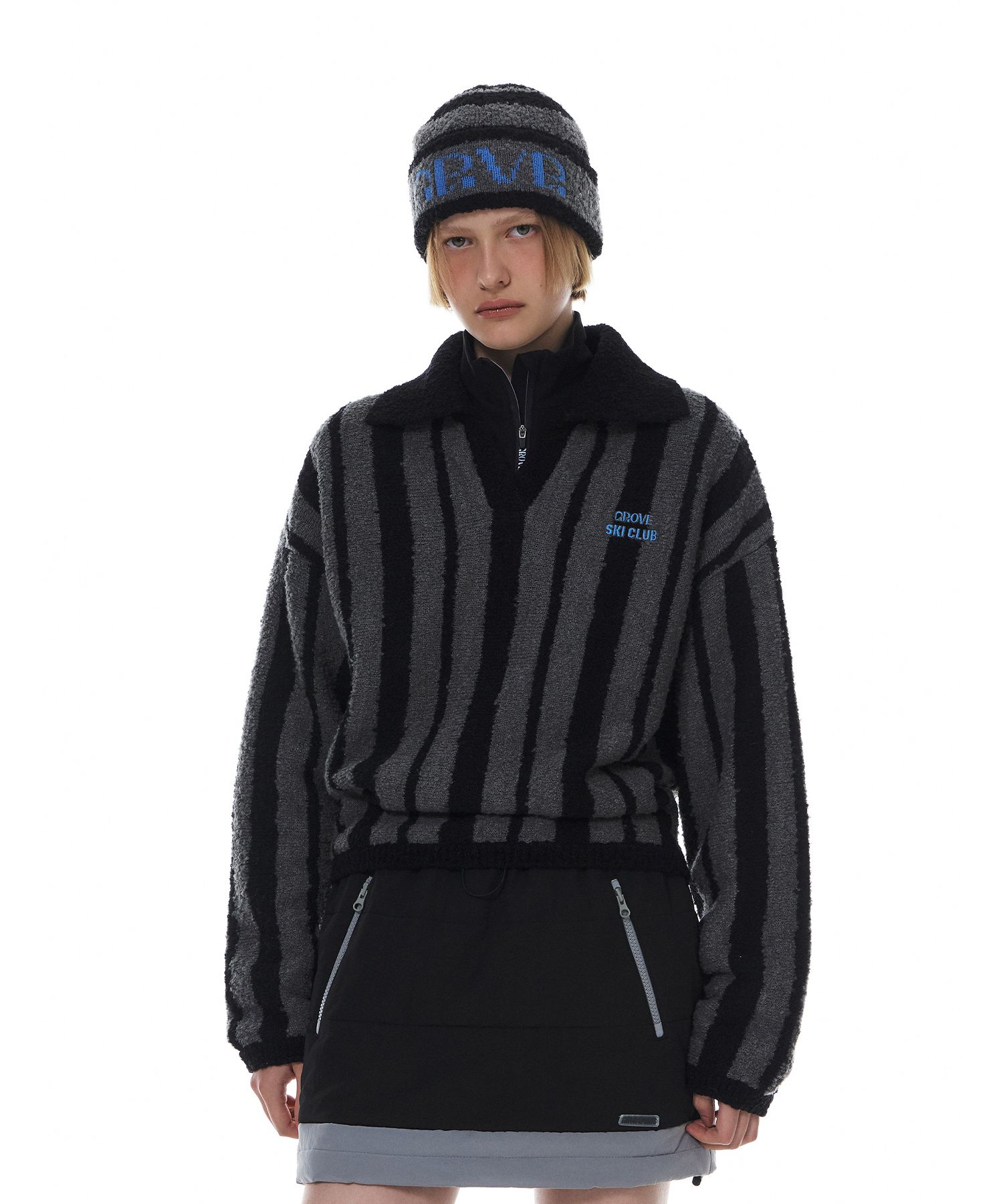 ★24-25WT新作★GROVE★MOLLING STRIPE BEANIE MUSINSA | GROVE MOLLING STRIPE BEANIE (2COLOR)