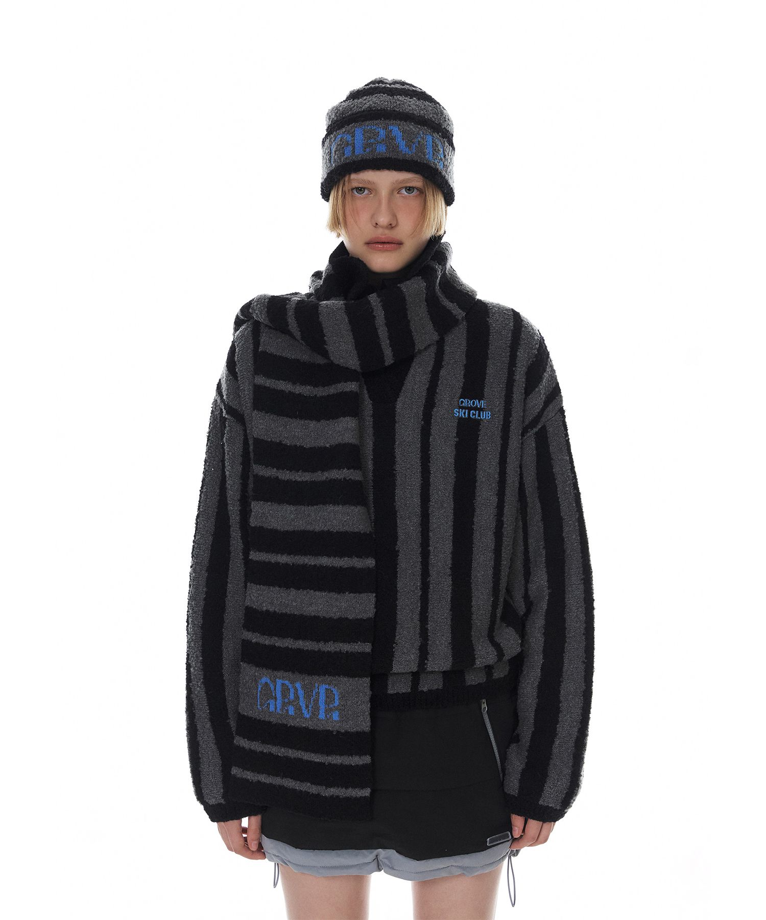 ★24-25WT新作★GROVE★MOLLING STRIPE MUFFLER MUSINSA | GROVE MOLLING STRIPE MUFFLER (3COLOR)
