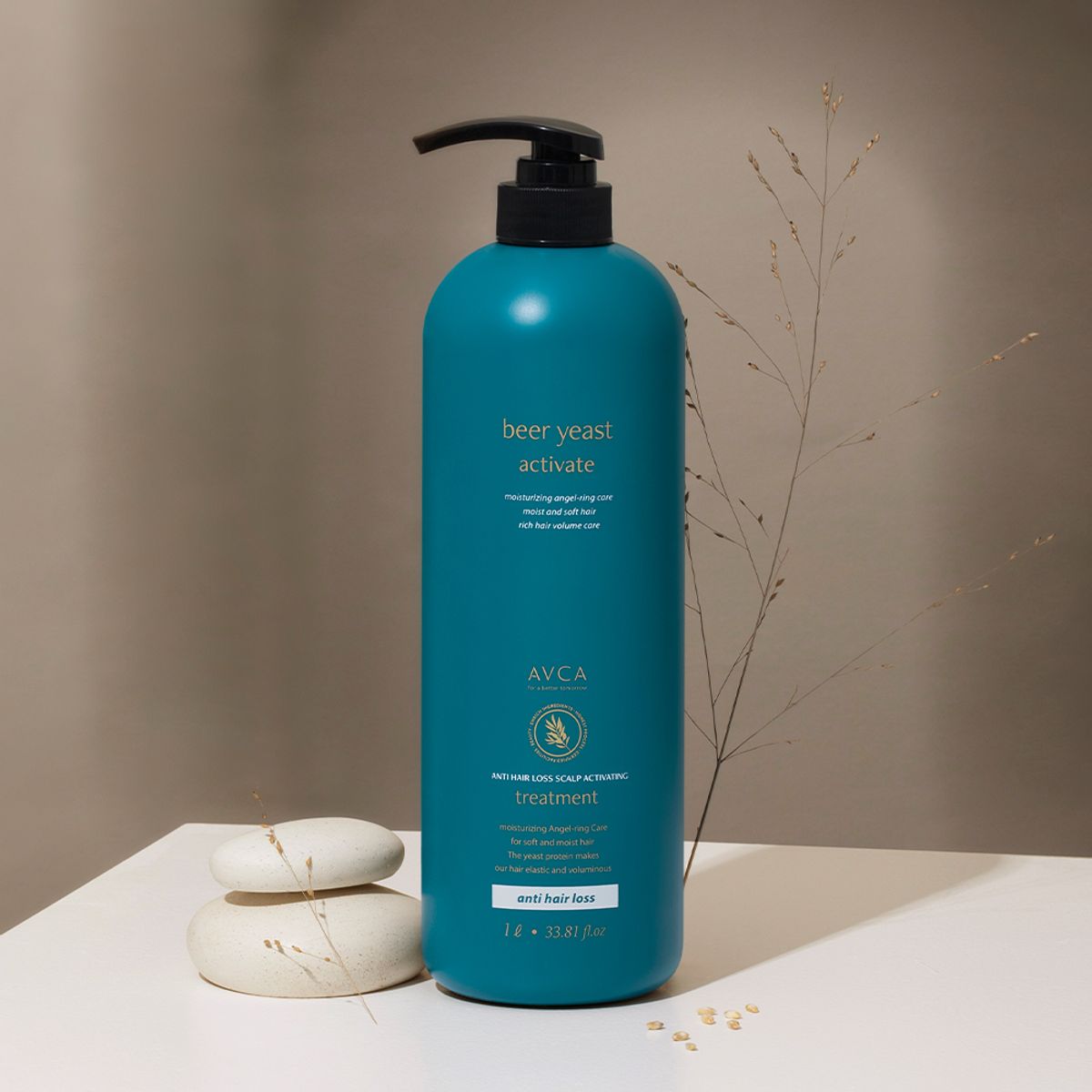 아브카(AVCA) 맥주효모 두피케어 대용량 탈모증상완화 트리트먼트 1,000ml