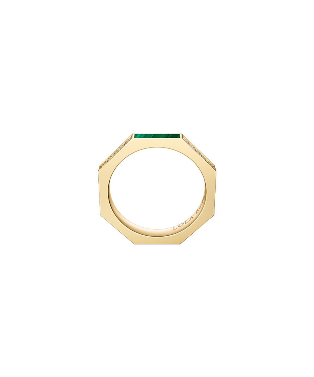 롤라로즈(LOLA ROSE) Octagon Ring 팔각형 원석 레이어드반지