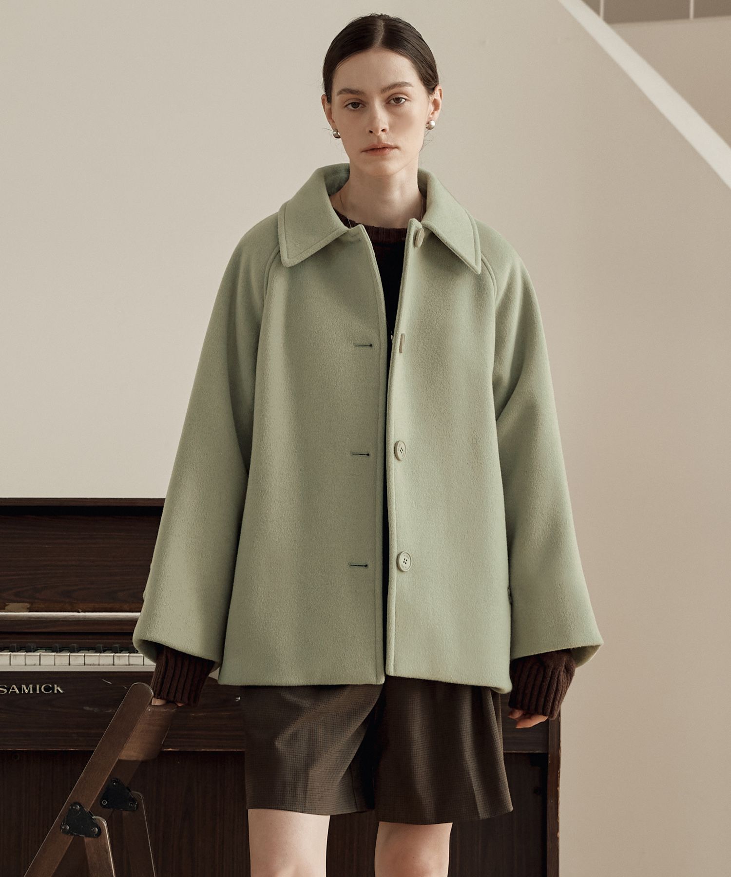 MUSINSA公式 | ZERO STREET [6カラー] ルゼロカシミヤハーフコート