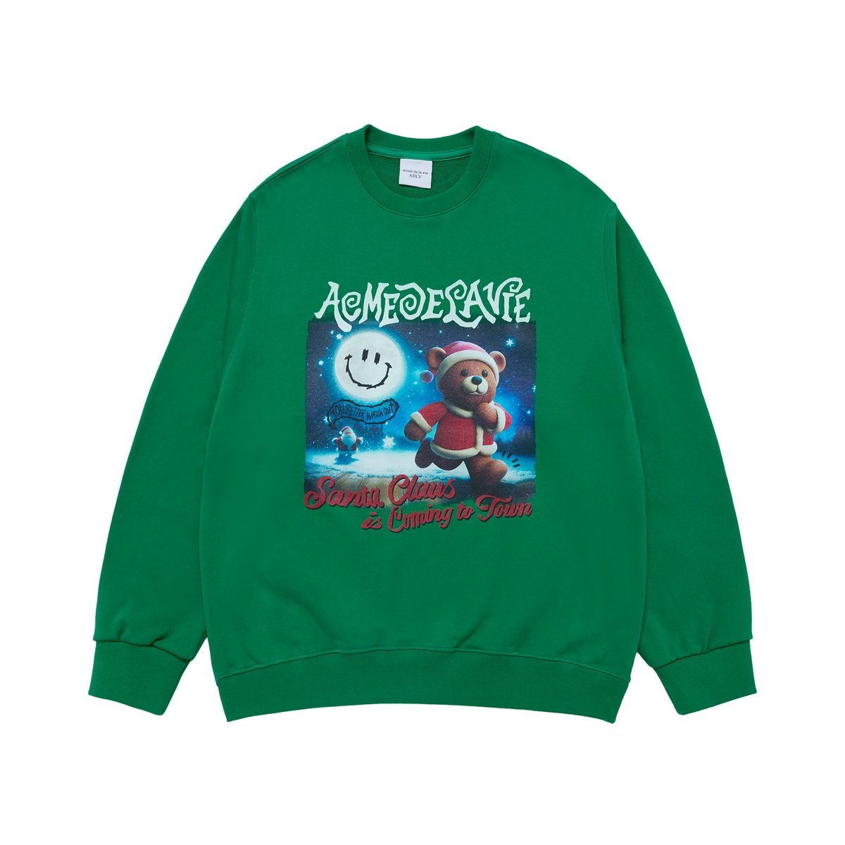 아크메드라비(ACME DE LA VIE) RUNNING SANTA BEAR SWEATSHIRT
