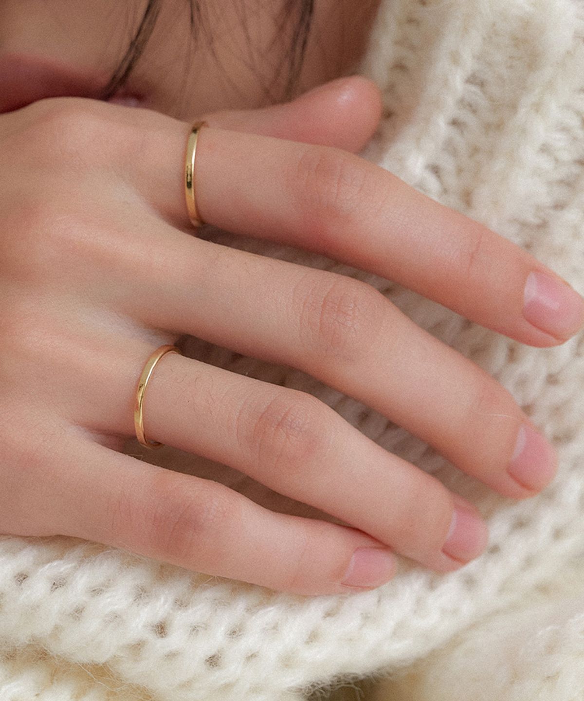 오블라(OVLA) SLIM MELTING RING SET (2PCS) JR005