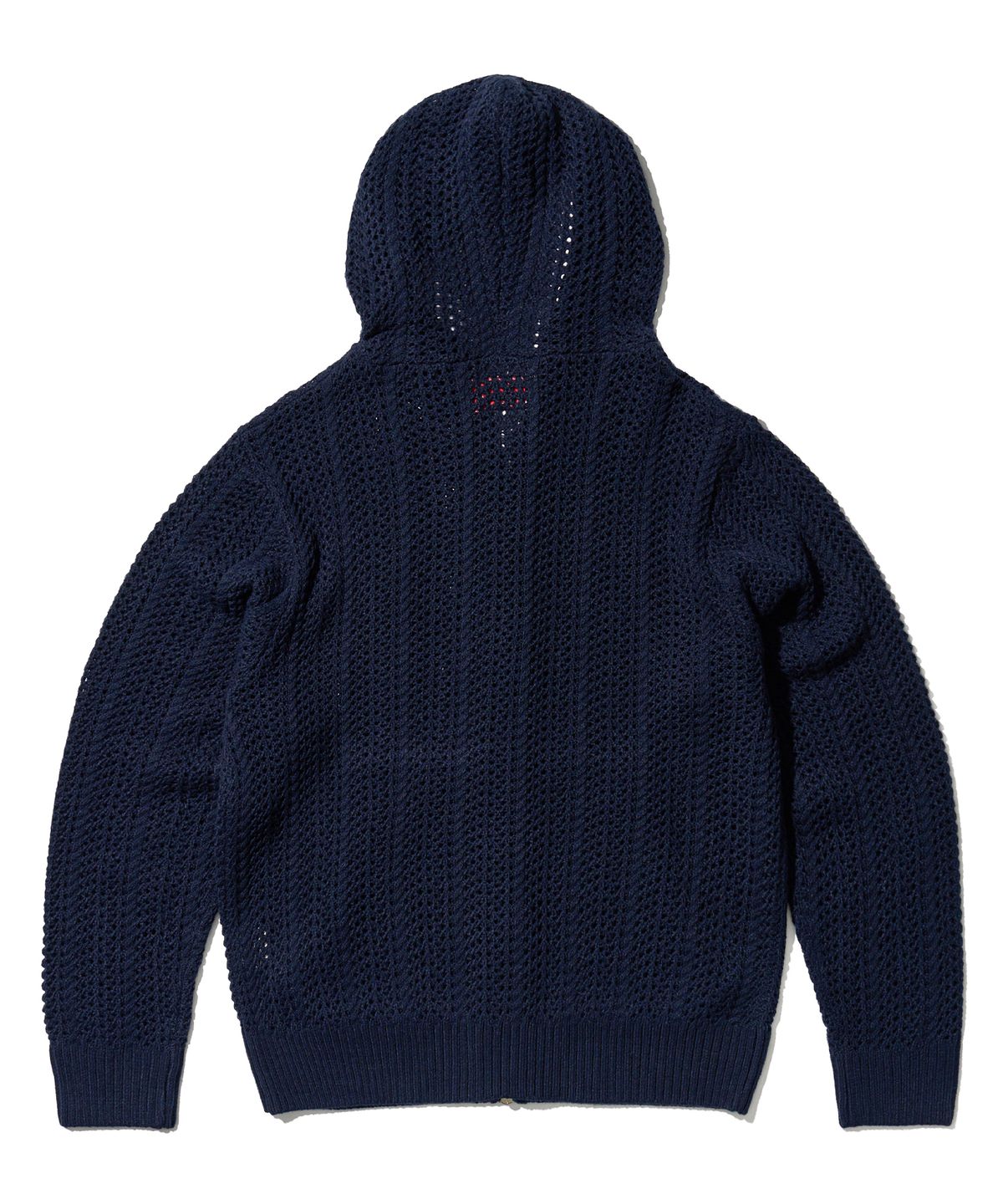 에이카화이트(AECA) AECA LOVE CROCHET ZIP UP HOODIE-NAVY