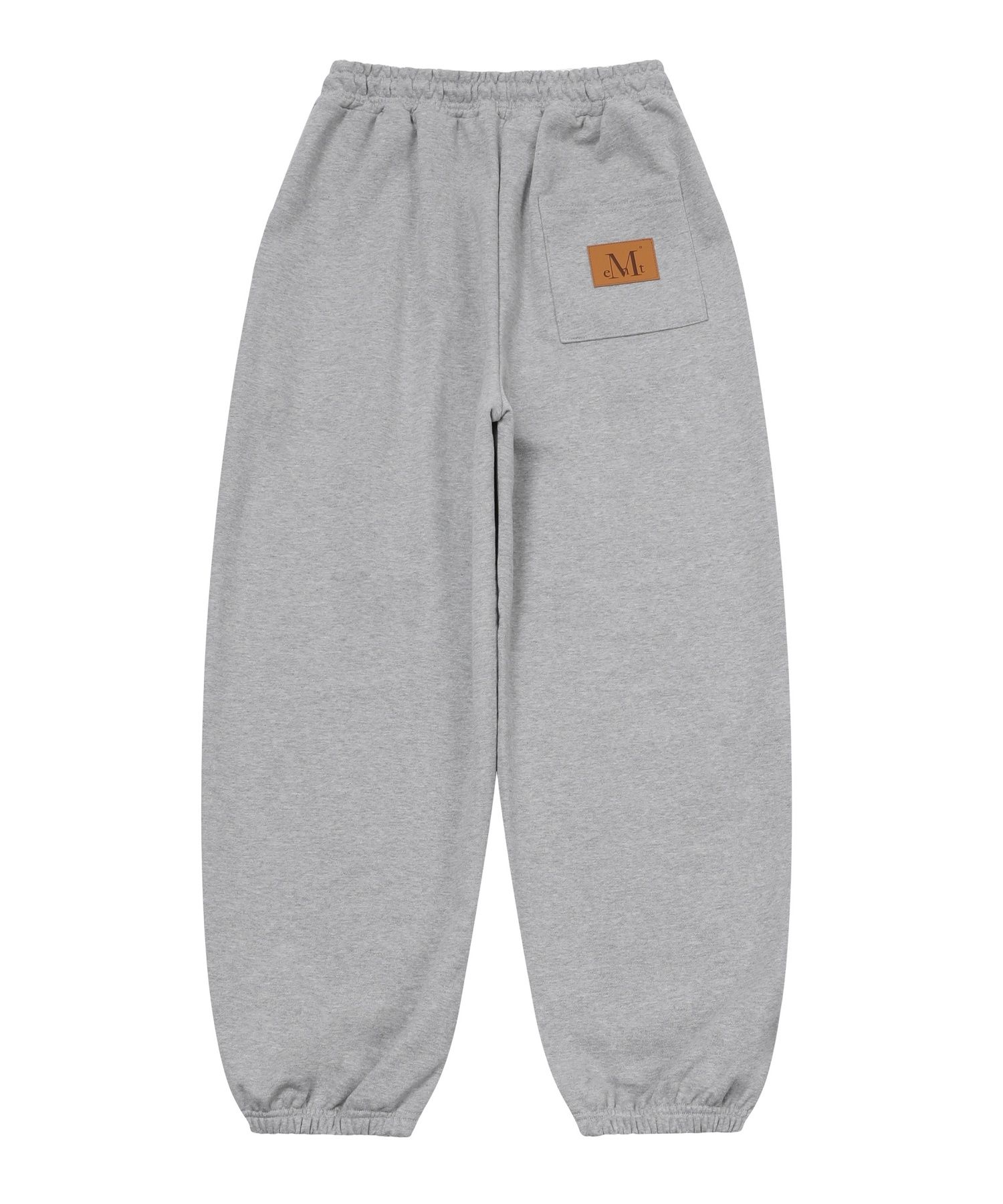 MUSINSA | MUCENT Rash Metal Logo Jogger Sweat Wide Pants (4