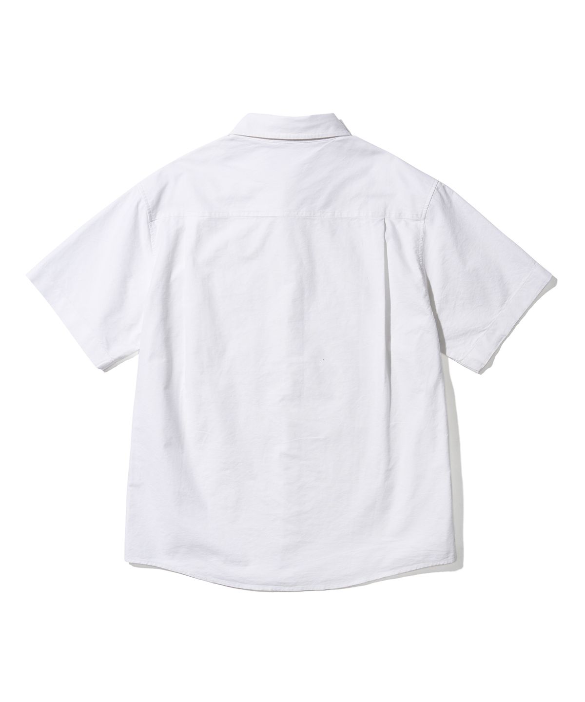 에이카화이트(AECA) AECA CHAMBRAY OXFORD HALF SHIRT-WHITE