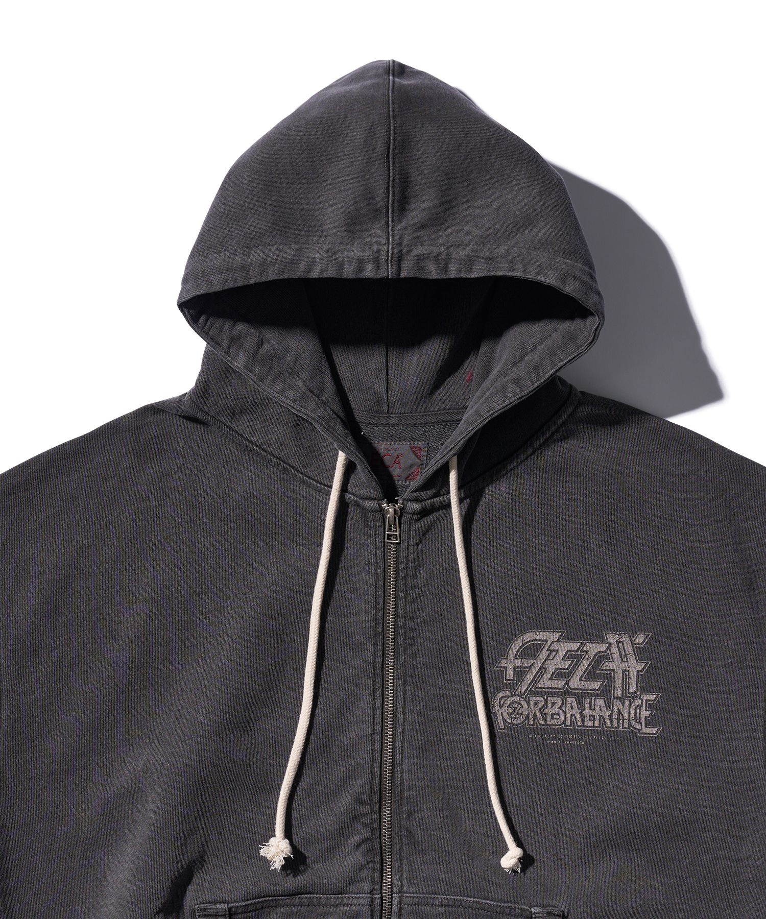 MUSINSA | AECA WHITE BALANCE TOUR ZIP UP HOODIE-WASHED CHARCOAL