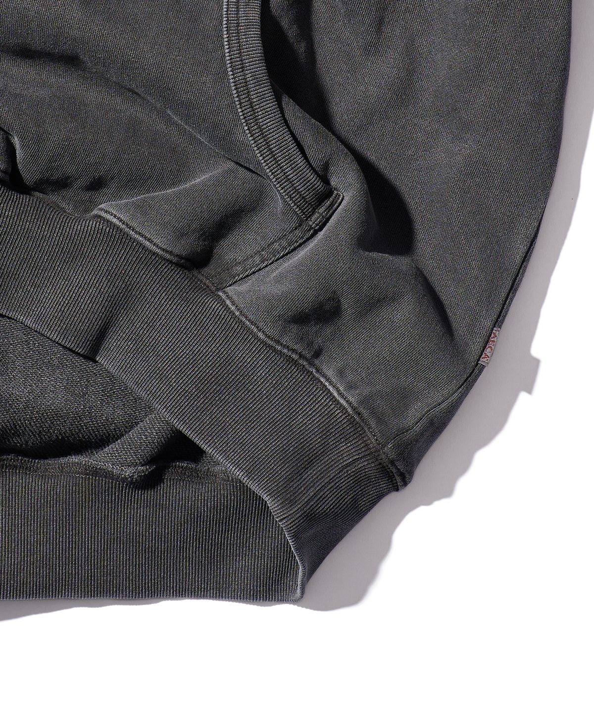 에이카화이트(AECA) AECA HAND DRAWING BALANCE HOODIE-WASHED CHARCOAL