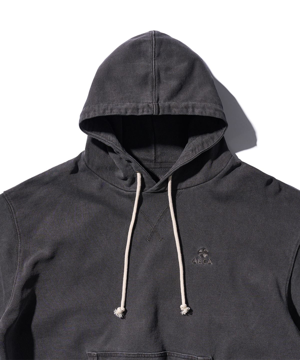 에이카화이트(AECA) EVERYDAY AECA CLOVER HOODIE-WASHED CHARCOAL
