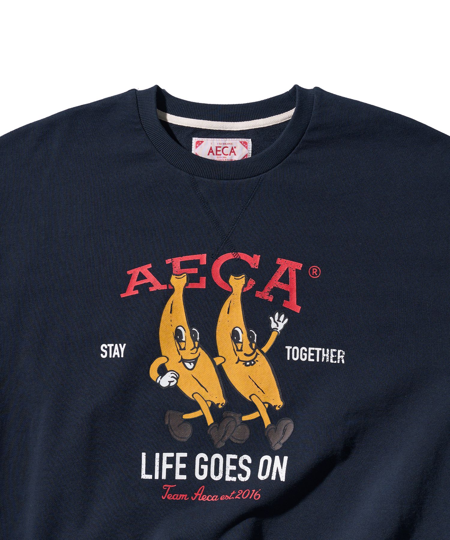 MUSINSA | AECA WHITE STAY TOGETHER SWEAT SHIRT-NAVY