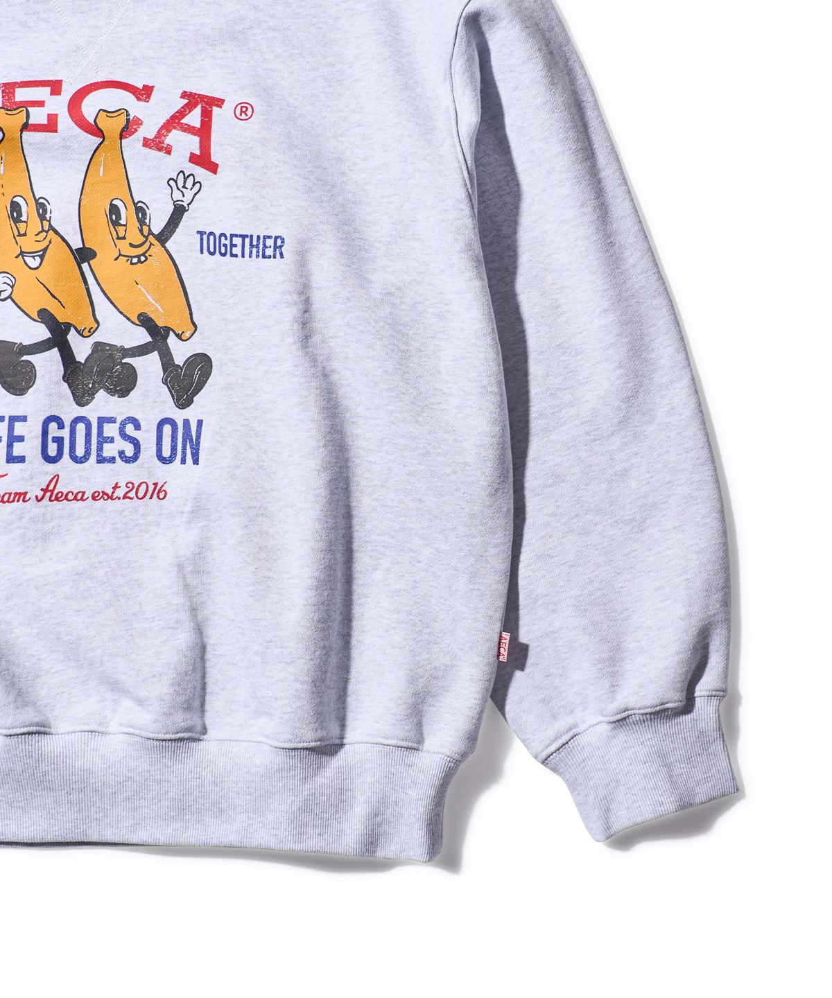 에이카화이트(AECA) STAY TOGETHER SWEAT SHIRT-LIGHT GREY