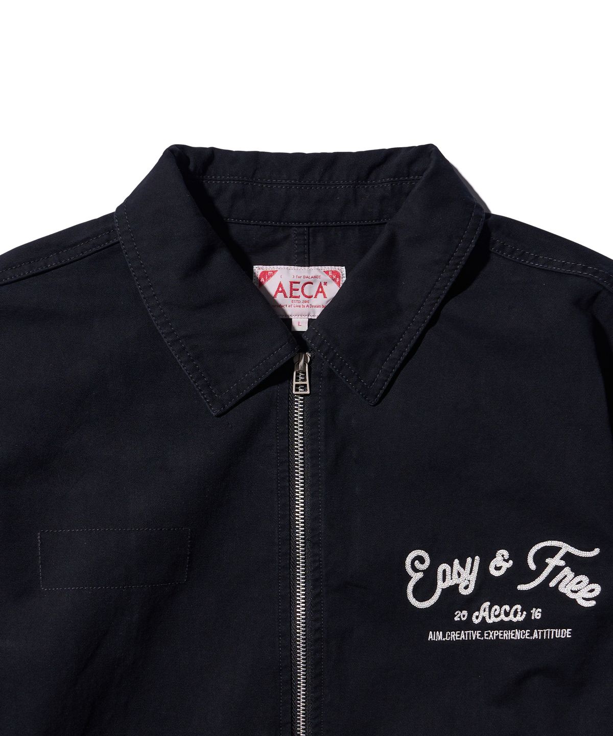 에이카화이트(AECA) EASY AND FREE COTTON IKE JACKET-BLACK