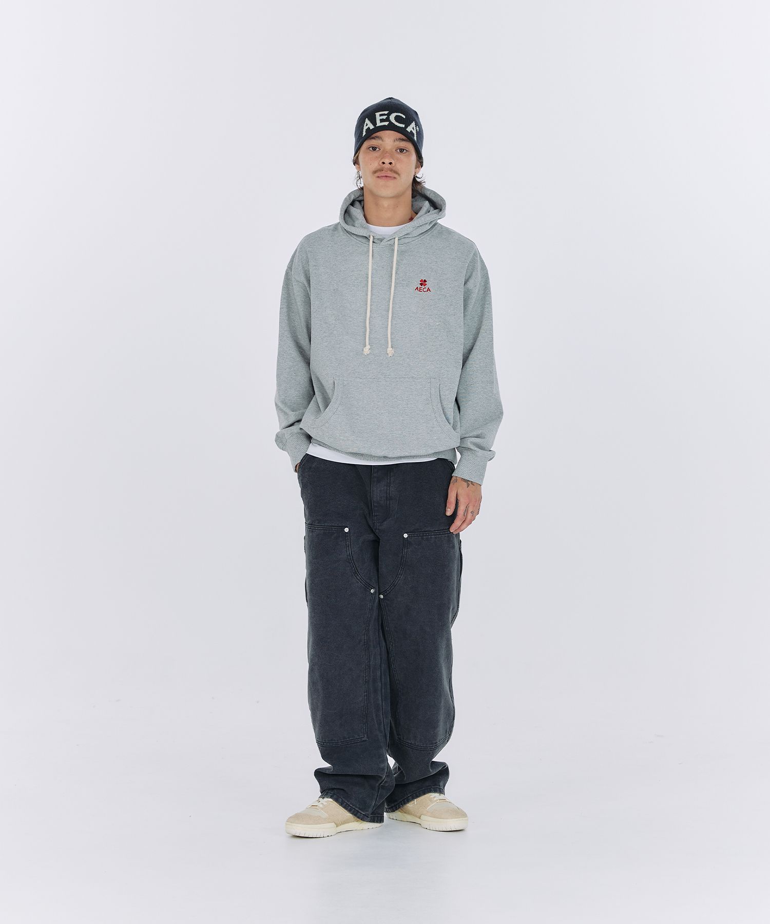 パーカー・フーディ AECA WHITE EVERYDAY AECA CLOVER HOODIEWASHED CORAL MUSINSA | AECA WHITE EVERYDAY AECA CLOVER HOODIE-WASHED CORAL
