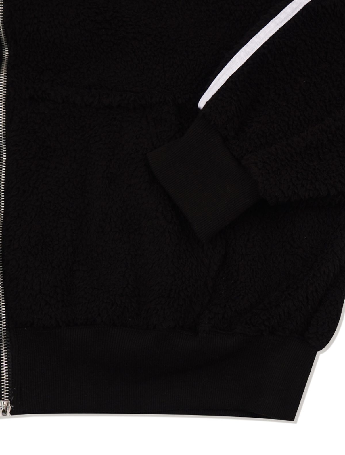 라 메종 스튜디오(LA MAISON STUDIO) UNISEX 페이크퍼 후드 집업 블랙(FCE4ZP657M)