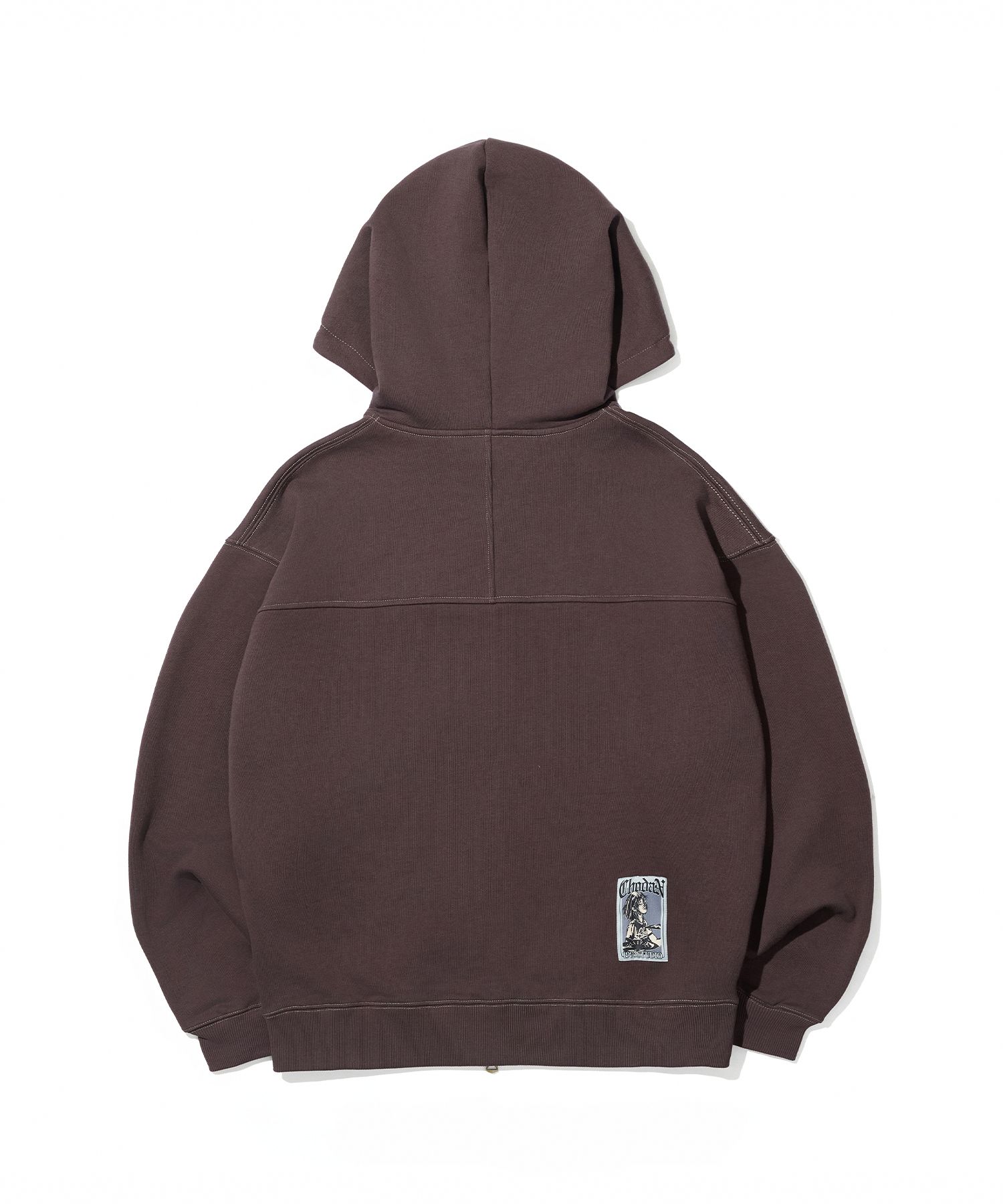 ◇1993studio◇ Recording Studio Sweatshirt Brown MUSINSA | 1993STUDIO [CHODAN] Applique Graphic Hooded Zip