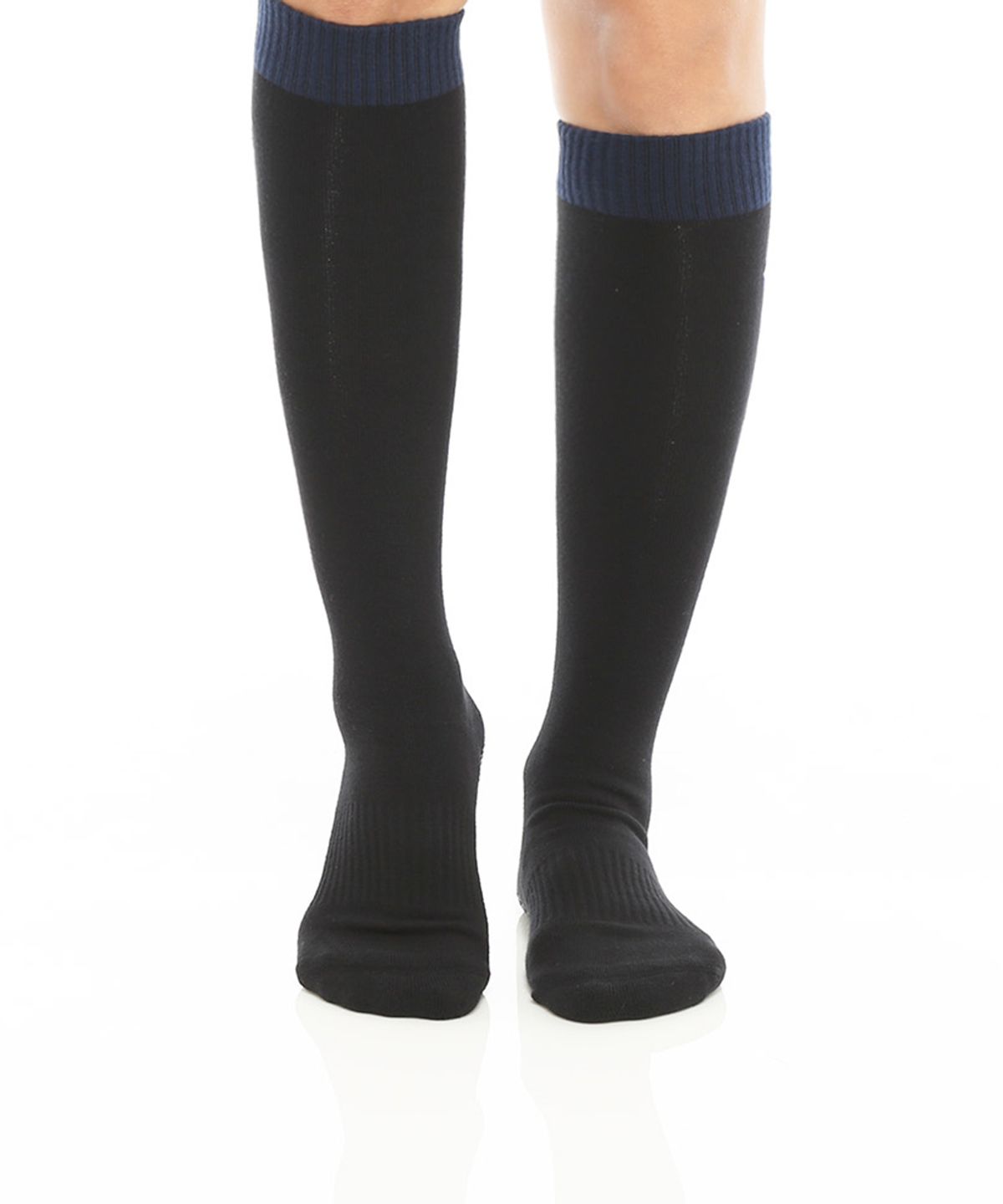 떰토(THUMBTOE) Knee Socks Black 필라테스 니삭스 무봉제 심리스 미끄럼방지 양말