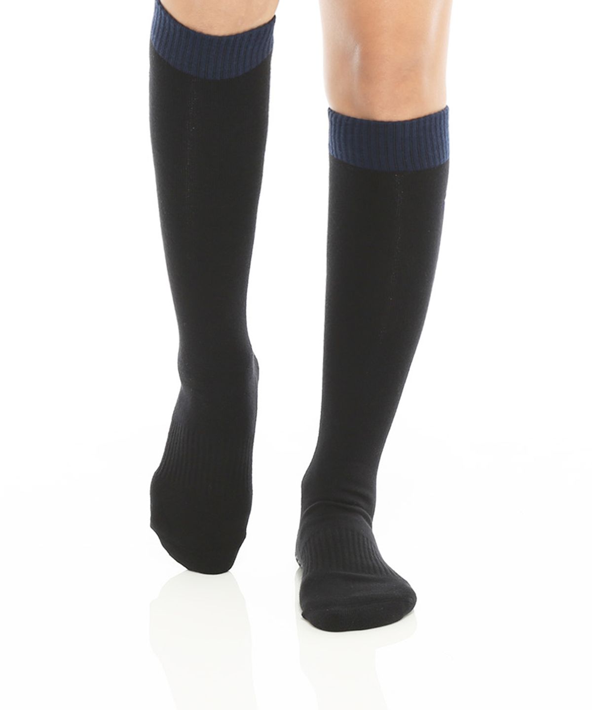 떰토(THUMBTOE) Knee Socks Black 필라테스 니삭스 무봉제 심리스 미끄럼방지 양말