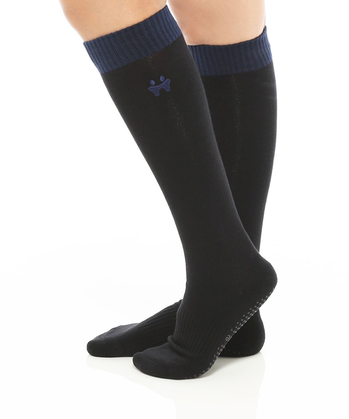떰토(THUMBTOE) Knee Socks Black 필라테스 니삭스 무봉제 심리스 미끄럼방지 양말