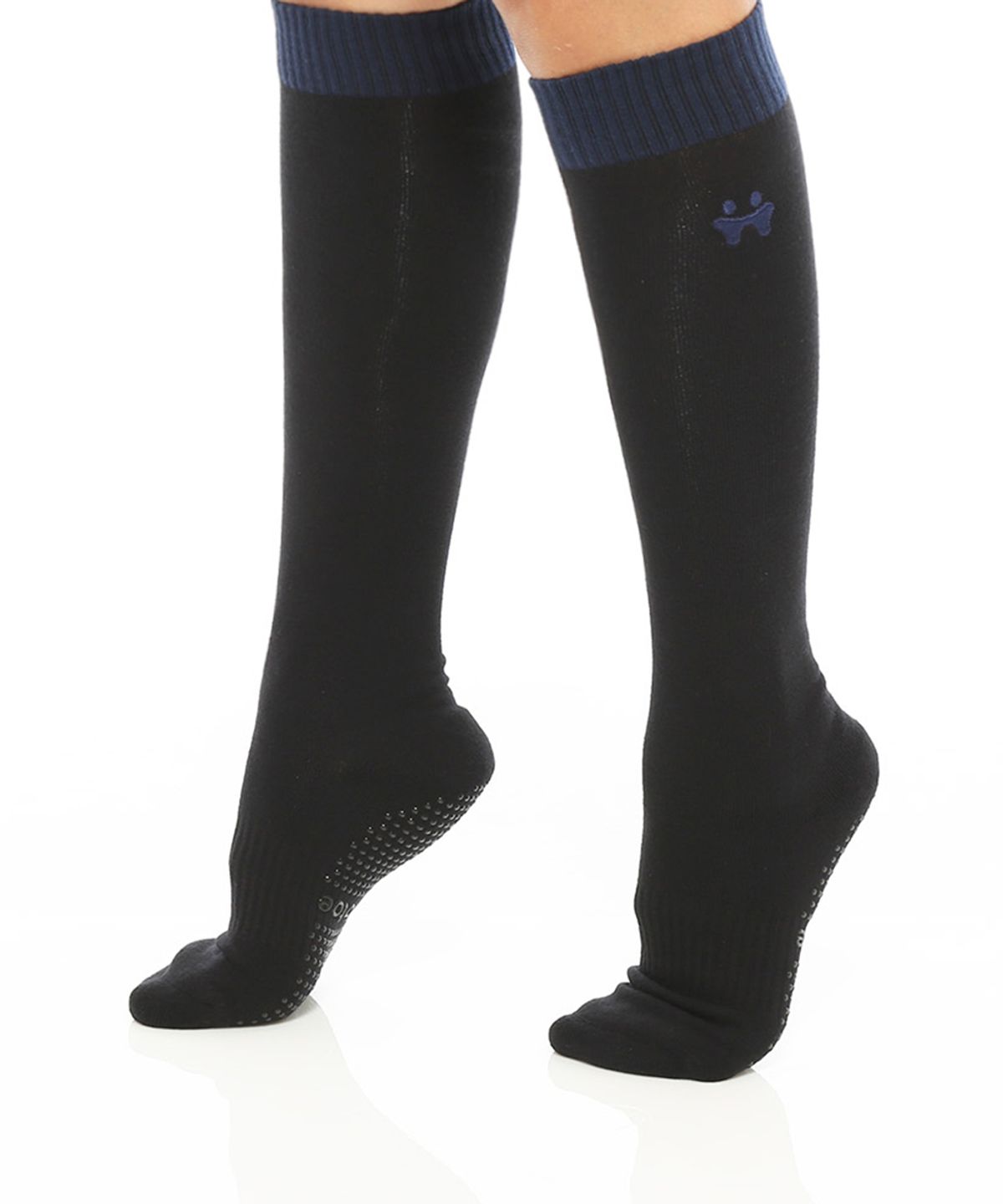 떰토(THUMBTOE) Knee Socks Black 필라테스 니삭스 무봉제 심리스 미끄럼방지 양말