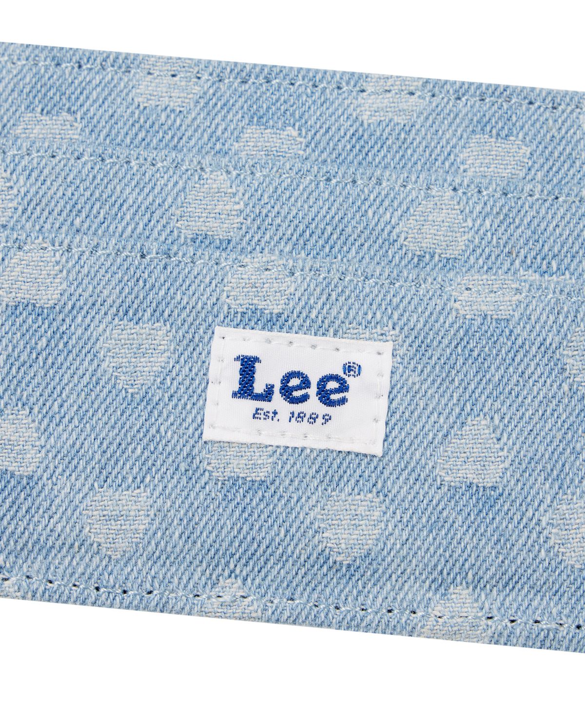 리(LEE) 데님 카드 홀더 인디고 미듐