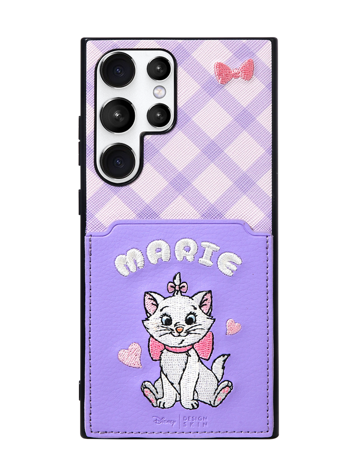 디자인스킨(DESIGNSKIN) [디즈니] 자수 포켓 케이스_캣츠앤독스-바이올렛/마리