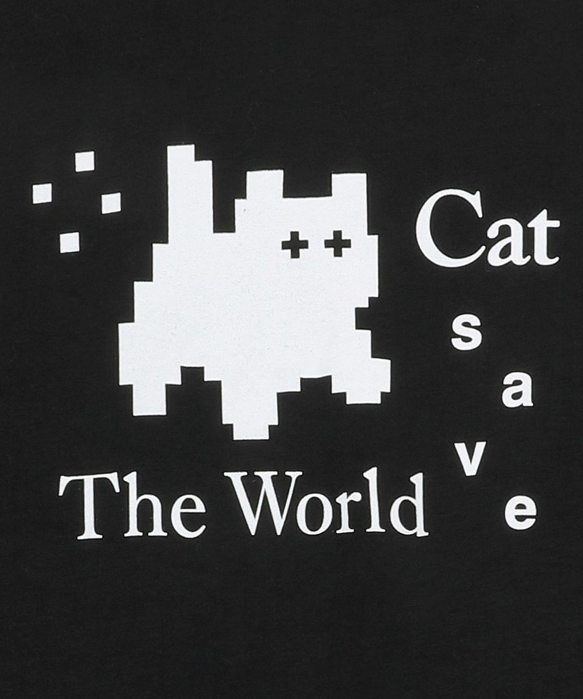 캣세이브더월드(CATSAVETHEWORLD) 픽셀 아트 맨투맨 (2컬러)