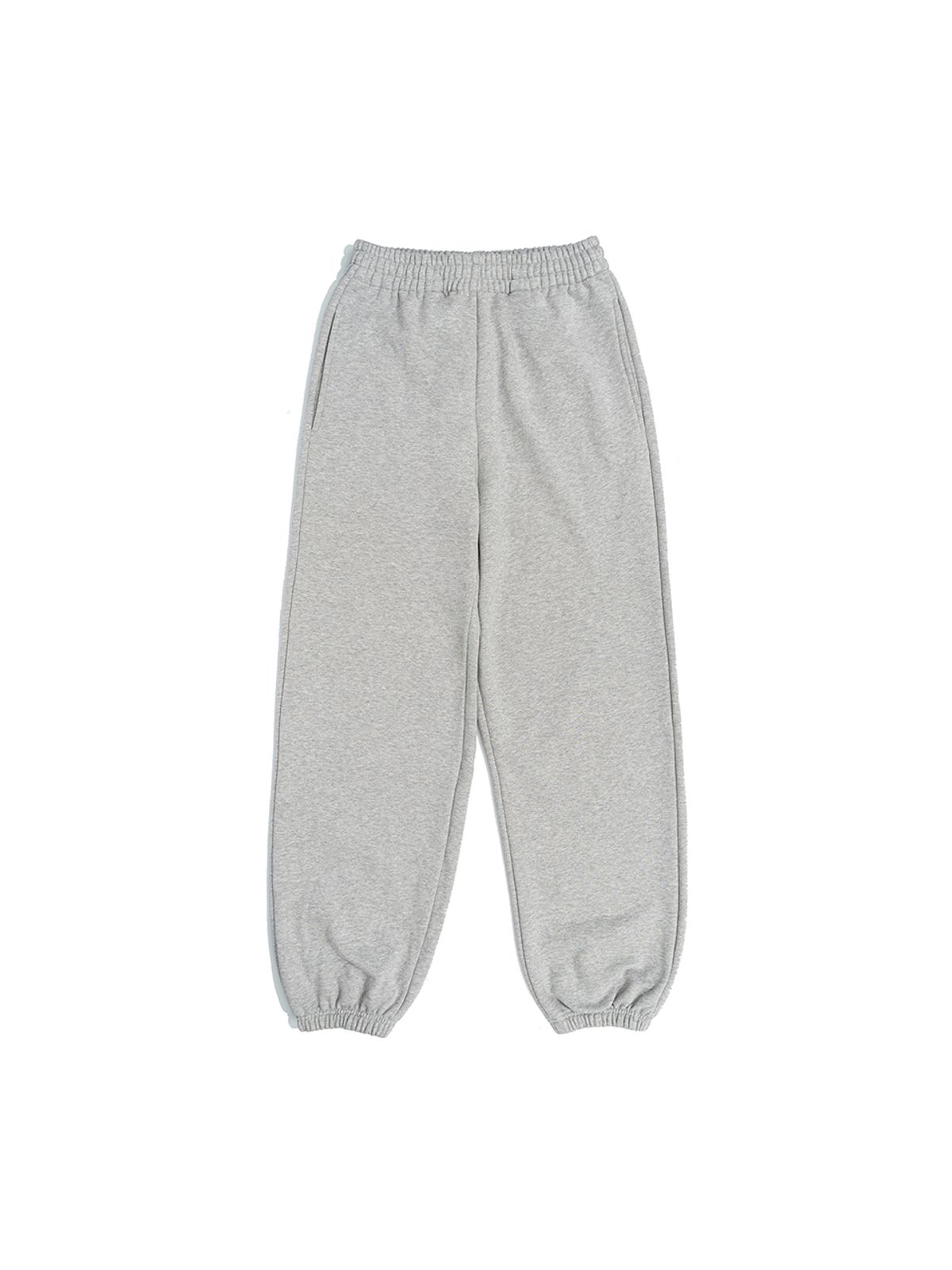 비캔버스(BECANVAS) [SET UP] OVERFIT 2WAY ZIP-UP & STRAIGHT or JOGGER SEWATPANTS - MELANGE