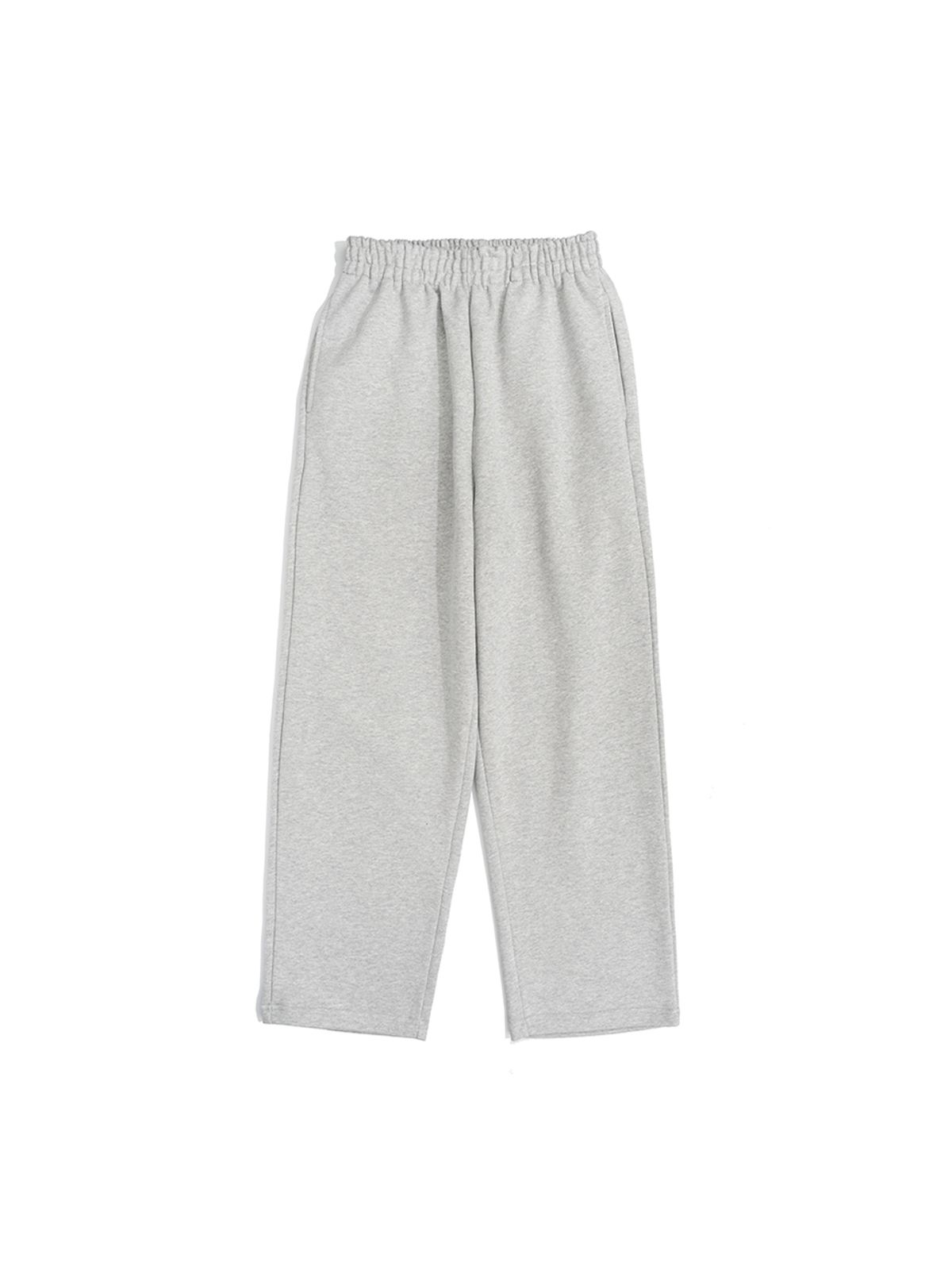 비캔버스(BECANVAS) [SET UP] OVERFIT 2WAY ZIP-UP & STRAIGHT or JOGGER SEWATPANTS - MELANGE