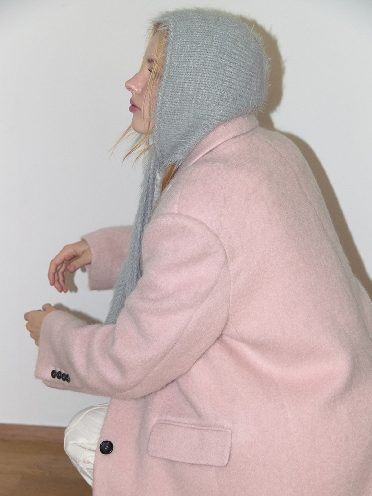 아수라(ASURA) BABY ANGEL HOODIE HAT (GREY)