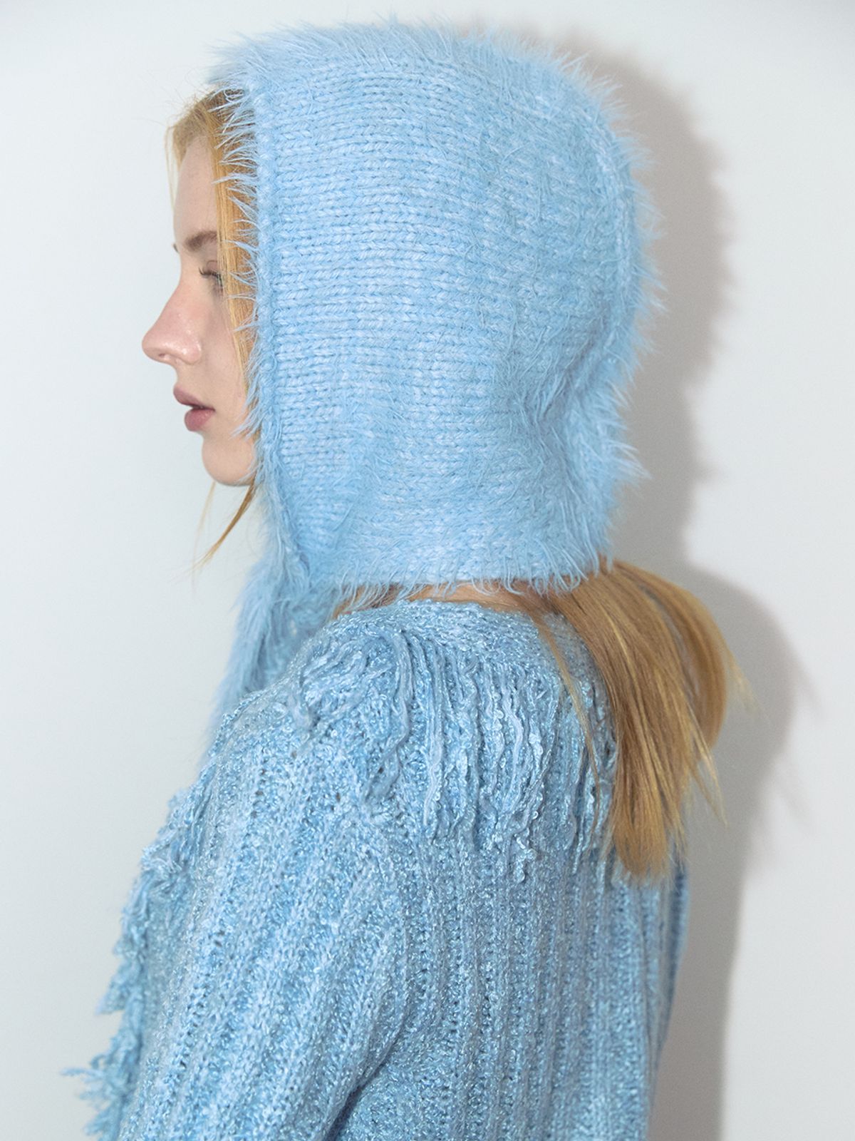 아수라(ASURA) BABY ANGEL HOODIE HAT (LIGHT BLUE)