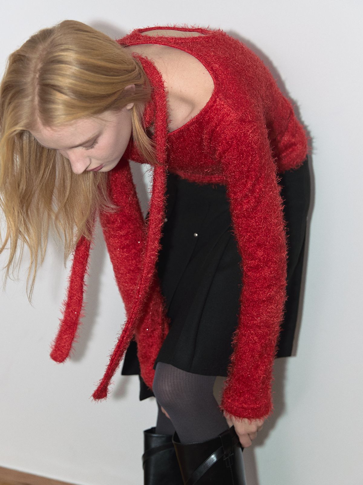 아수라(ASURA) STRING HOLE BLING T (RED)