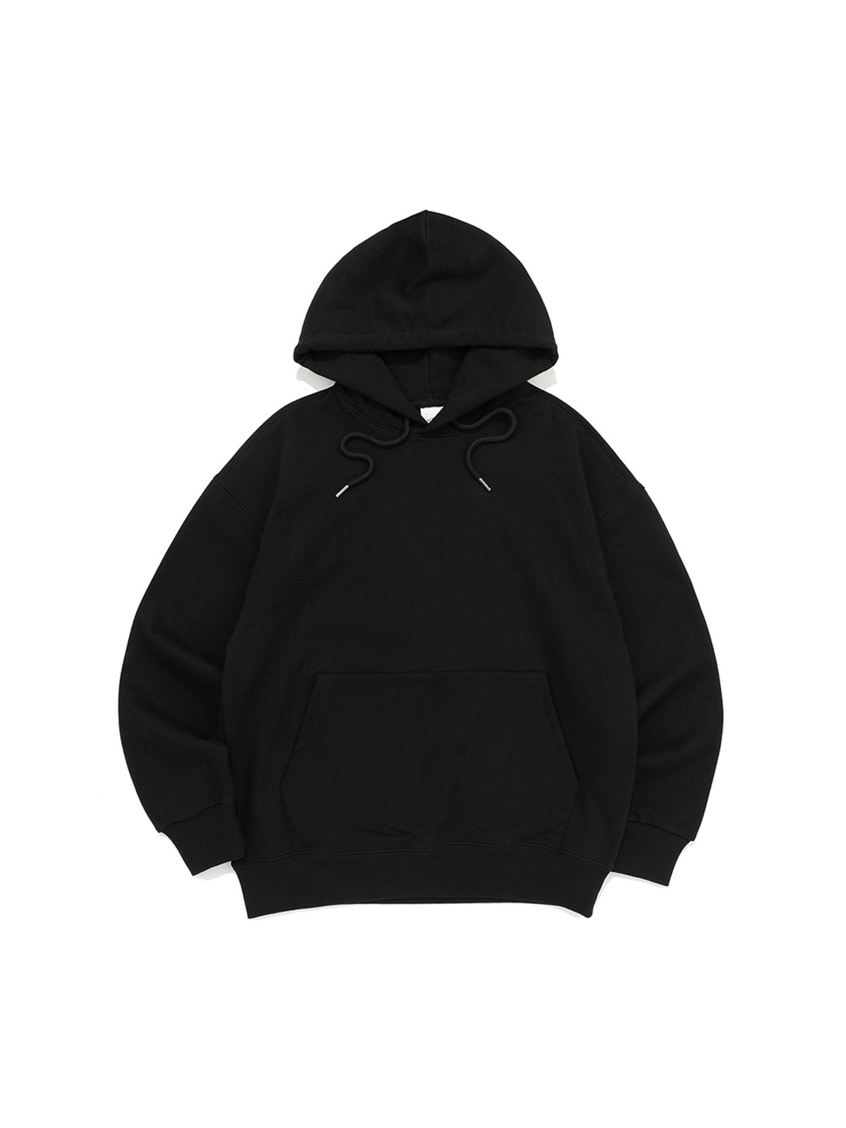 비캔버스(BECANVAS) [SET UP] OVERFIT MTM or HOOD & STRAIGHT SEWATPANTS - BLACK
