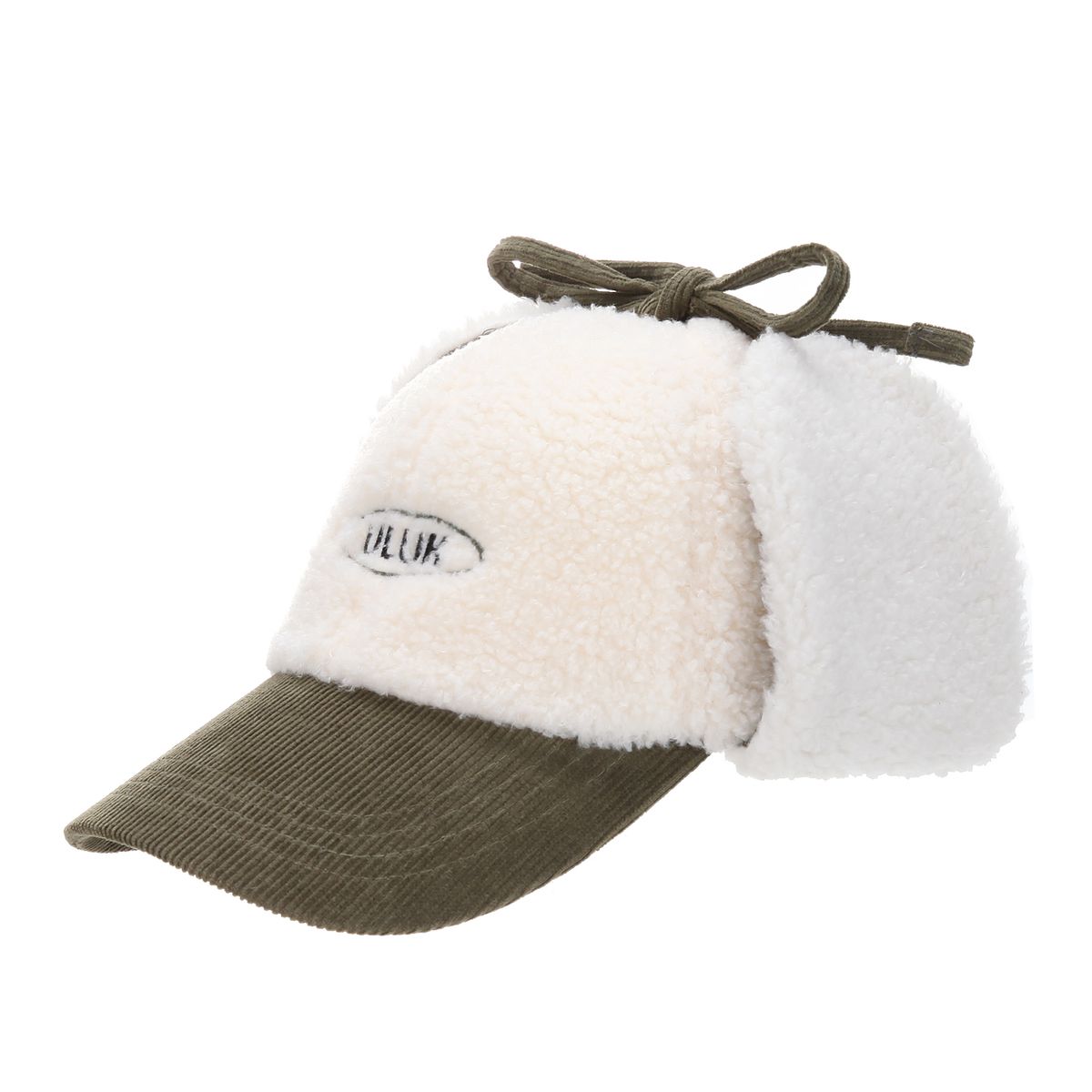 유룩(ULUK) 에션셜 써클 코듀로이 양털 이어머프 볼캡_Khaki