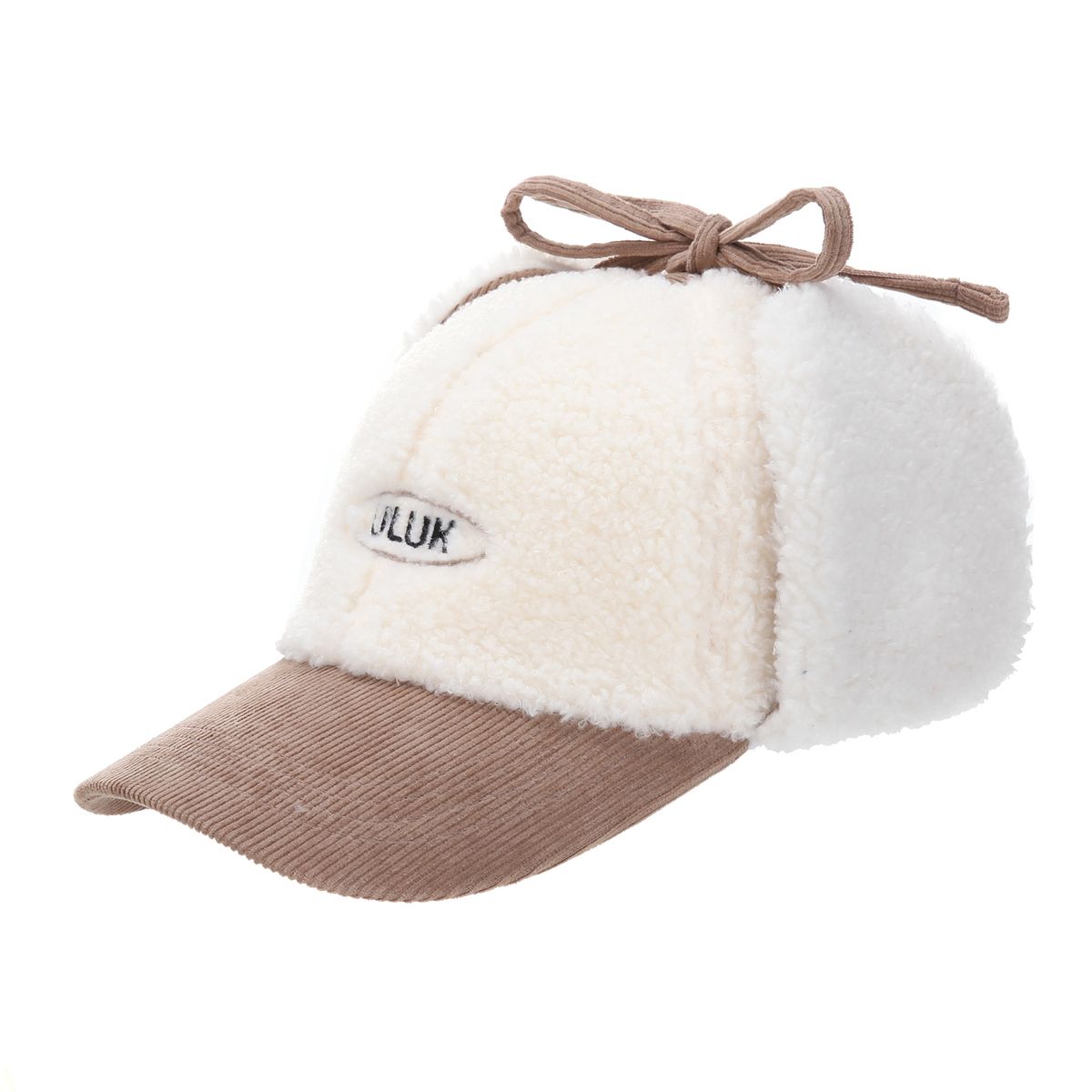 유룩(ULUK) 에션셜 써클 코듀로이 양털 이어머프 볼캡_Beige