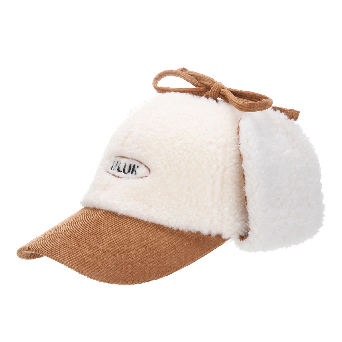 유룩(ULUK) 에션셜 써클 코듀로이 양털 이어머프 볼캡_Brown
